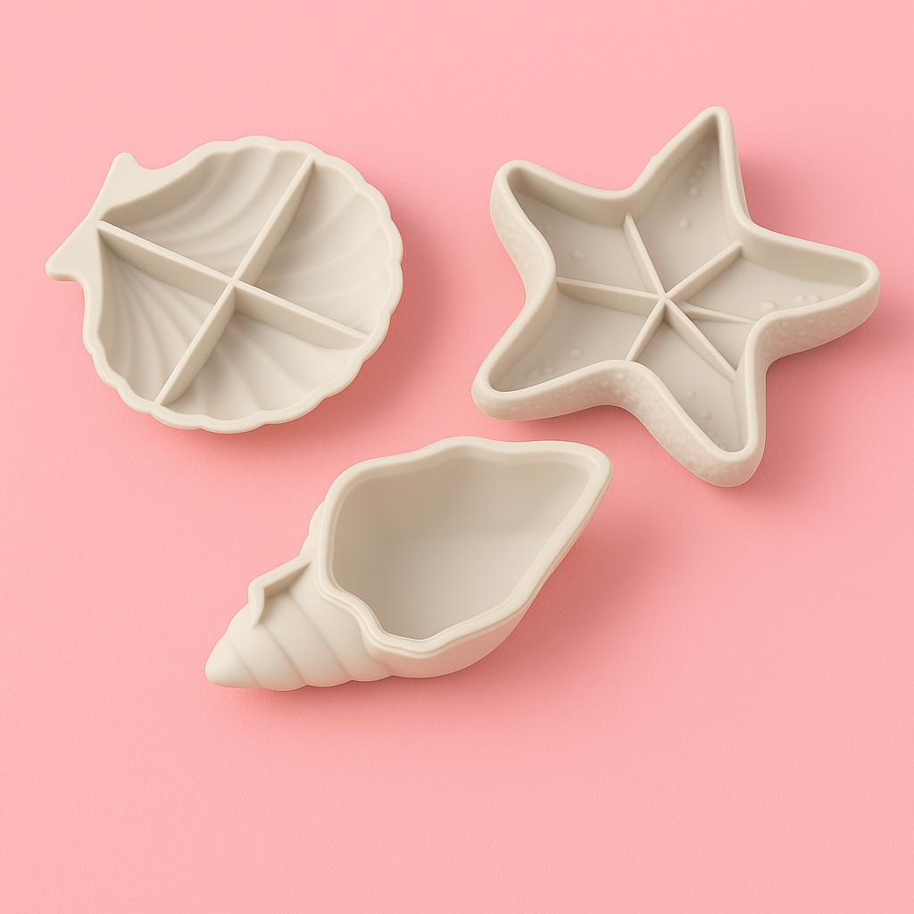 Kit moule silicone Étoile de mer + coquillages