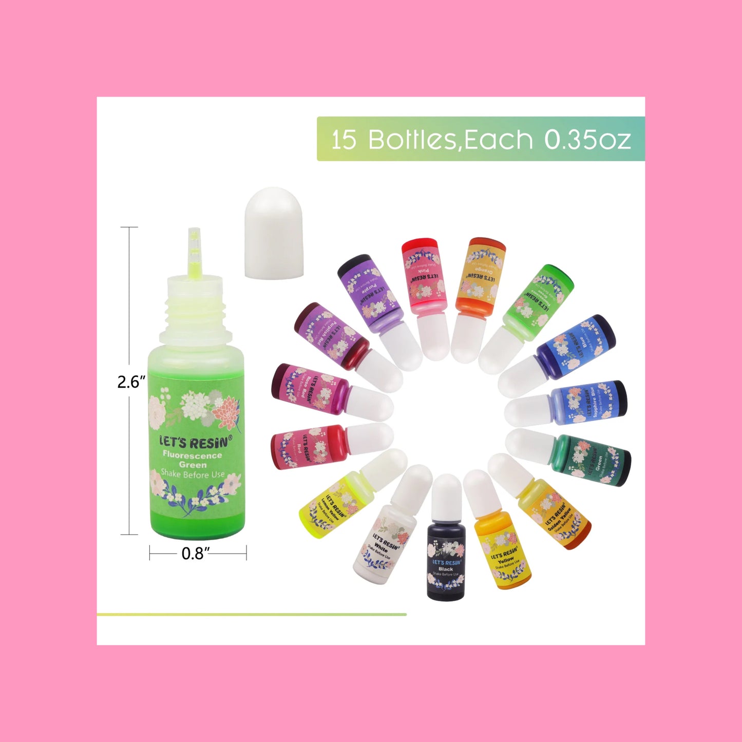 15 translucent colors