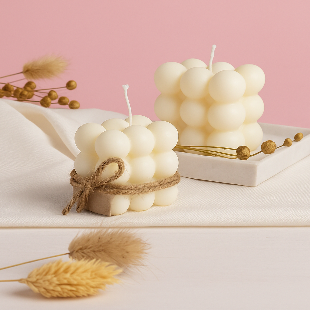 Silicone mold for bubble candles