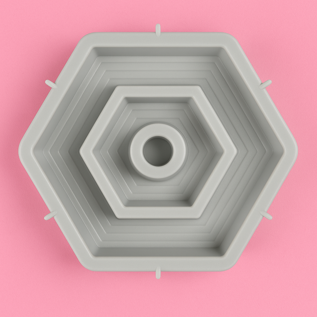 Hexagon Candle Silicone Mold