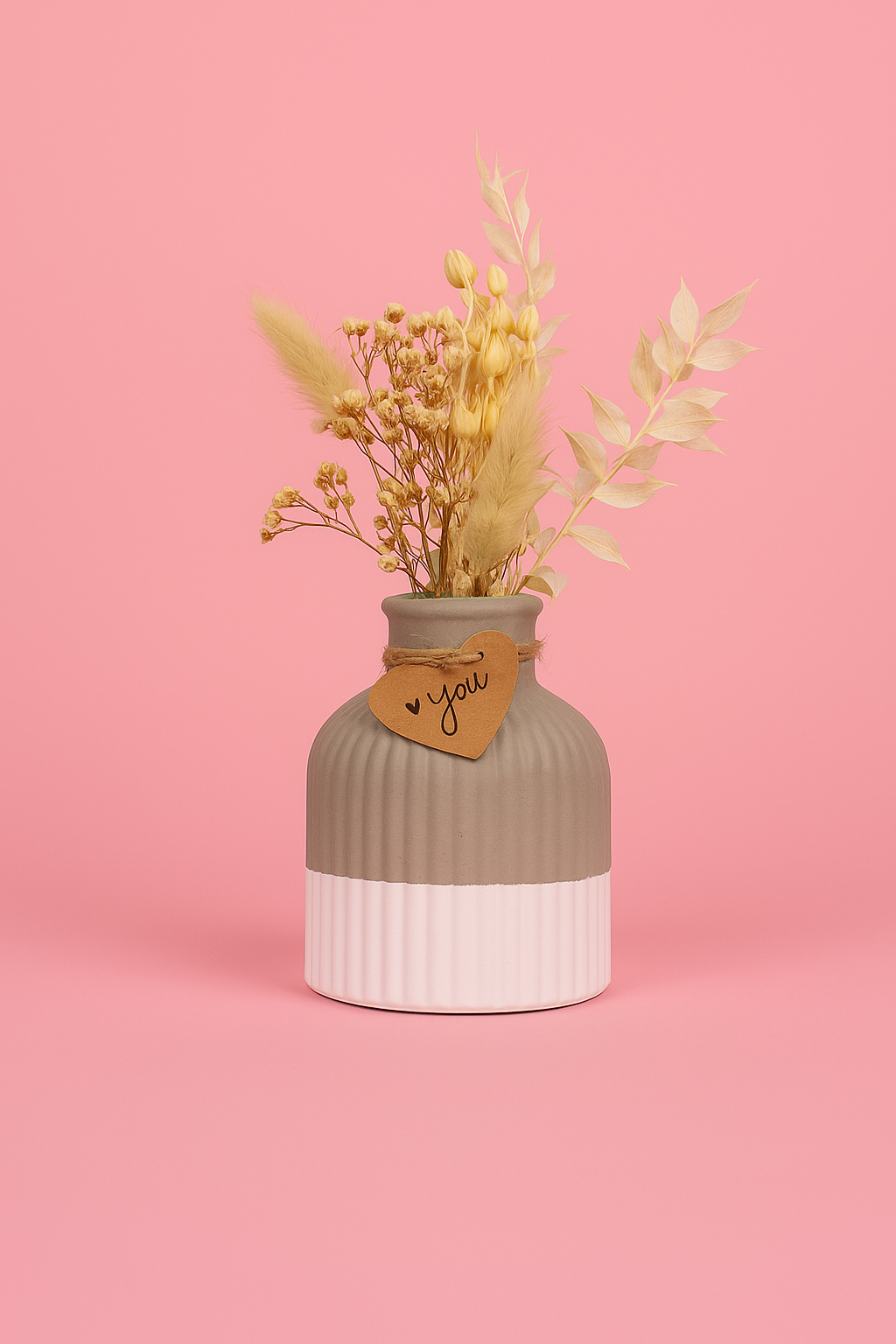 Silicone mold for a thin, ribbed vase.