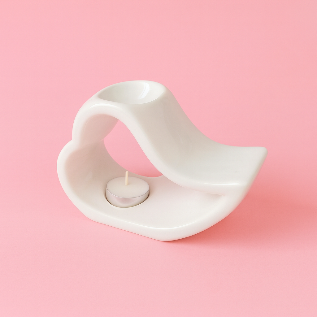 Brûleur Coeur - Blanc