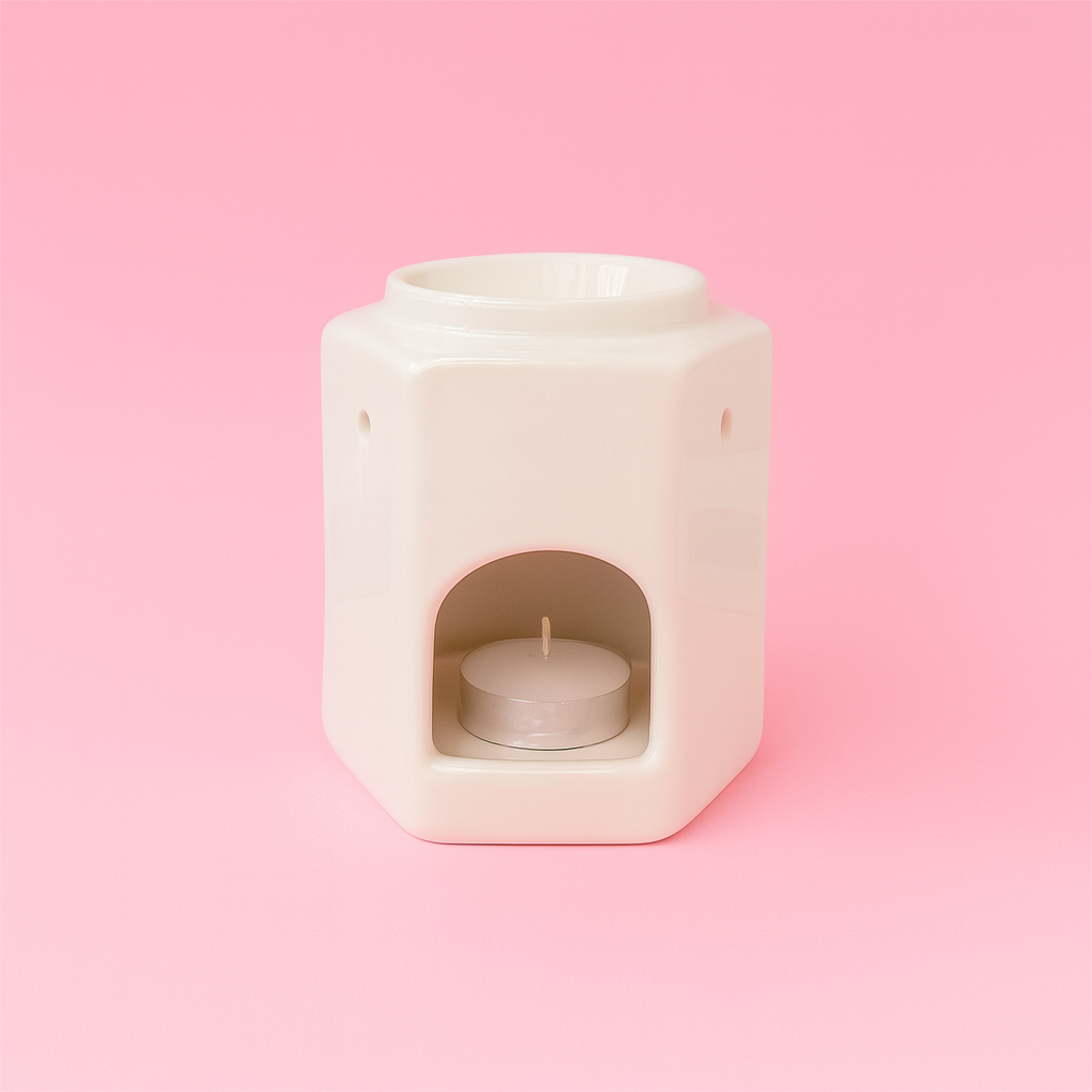 Hexagon burner - White