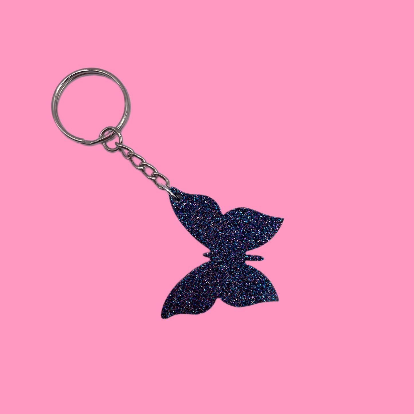 Porte-clé papillon Galaxy