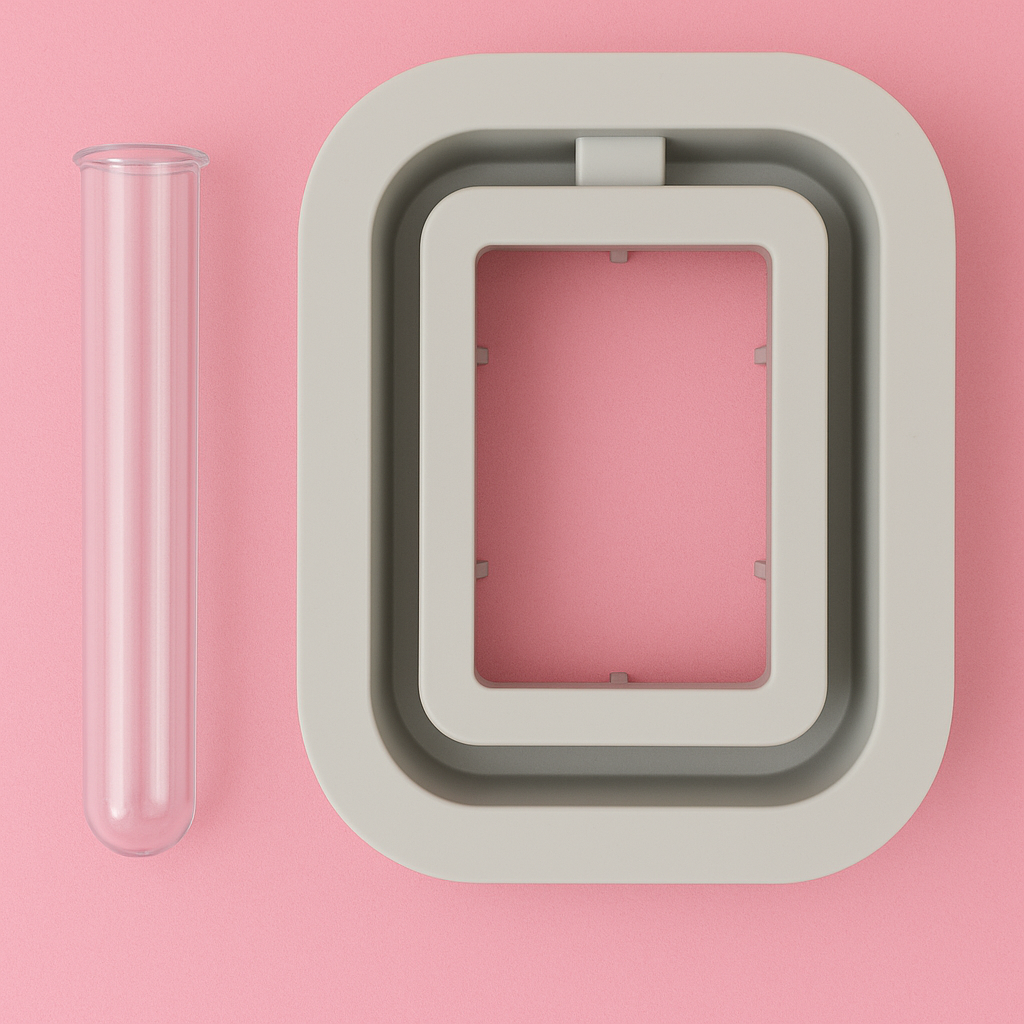 Silicone mold, rectangular vase