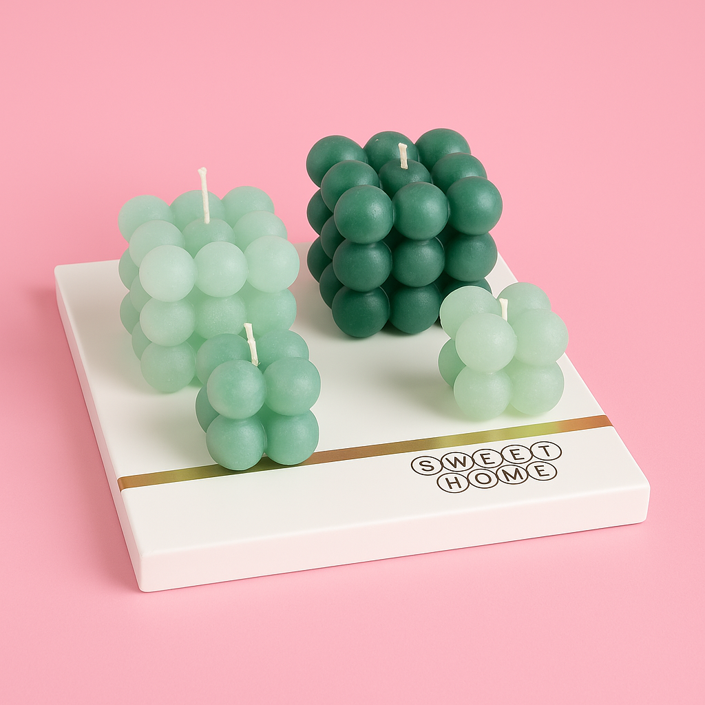 Silicone mold for bubble candles
