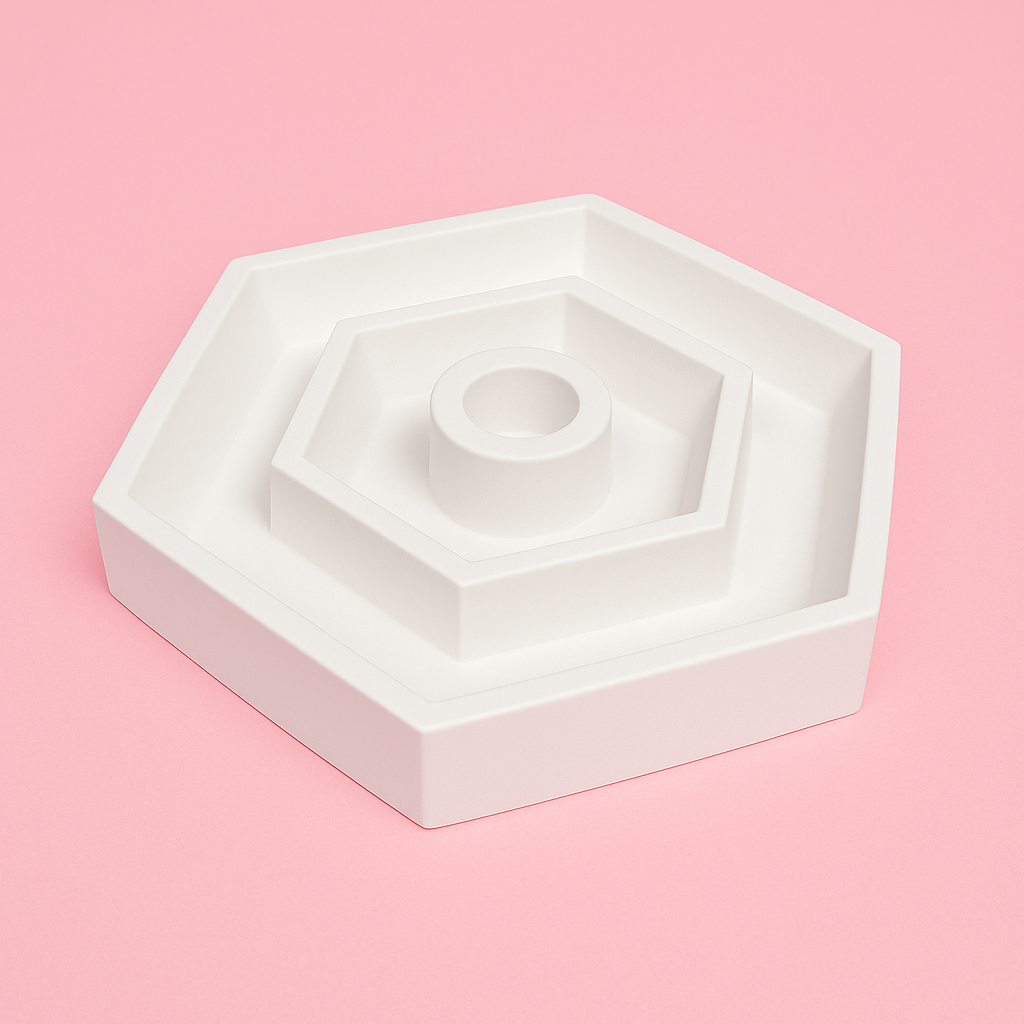 Hexagon Candle Silicone Mold