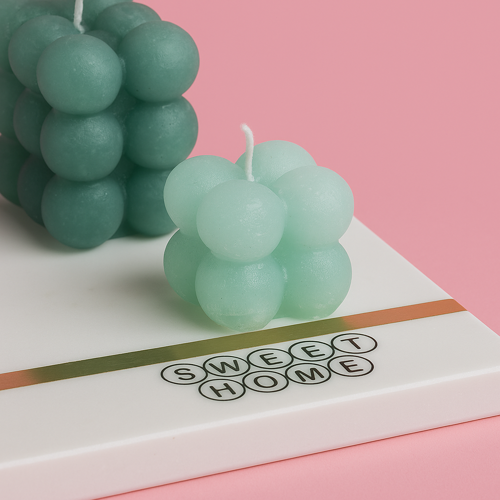 Silicone mold for bubble candles