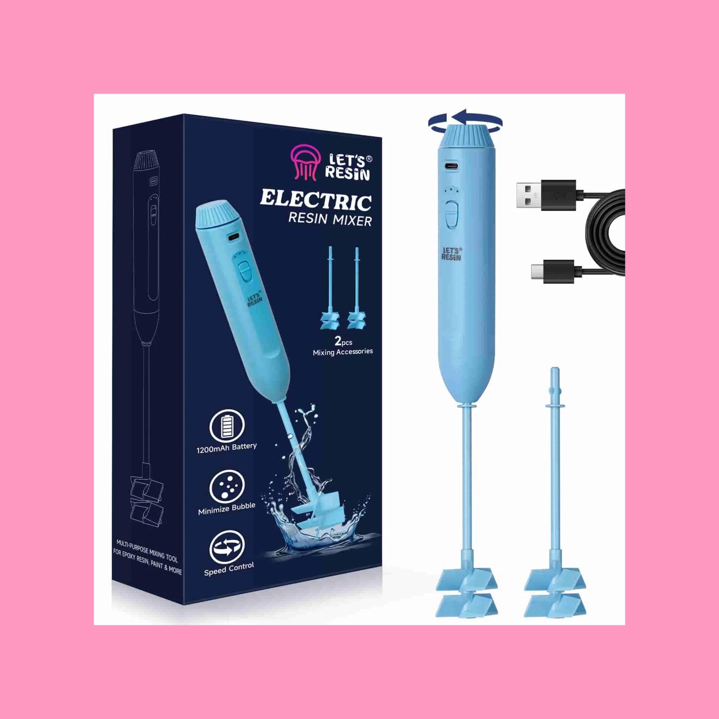 Electric resin mixer