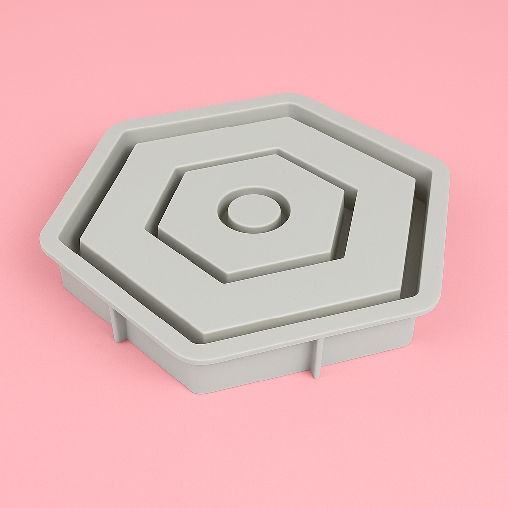 Hexagon Candle Silicone Mold