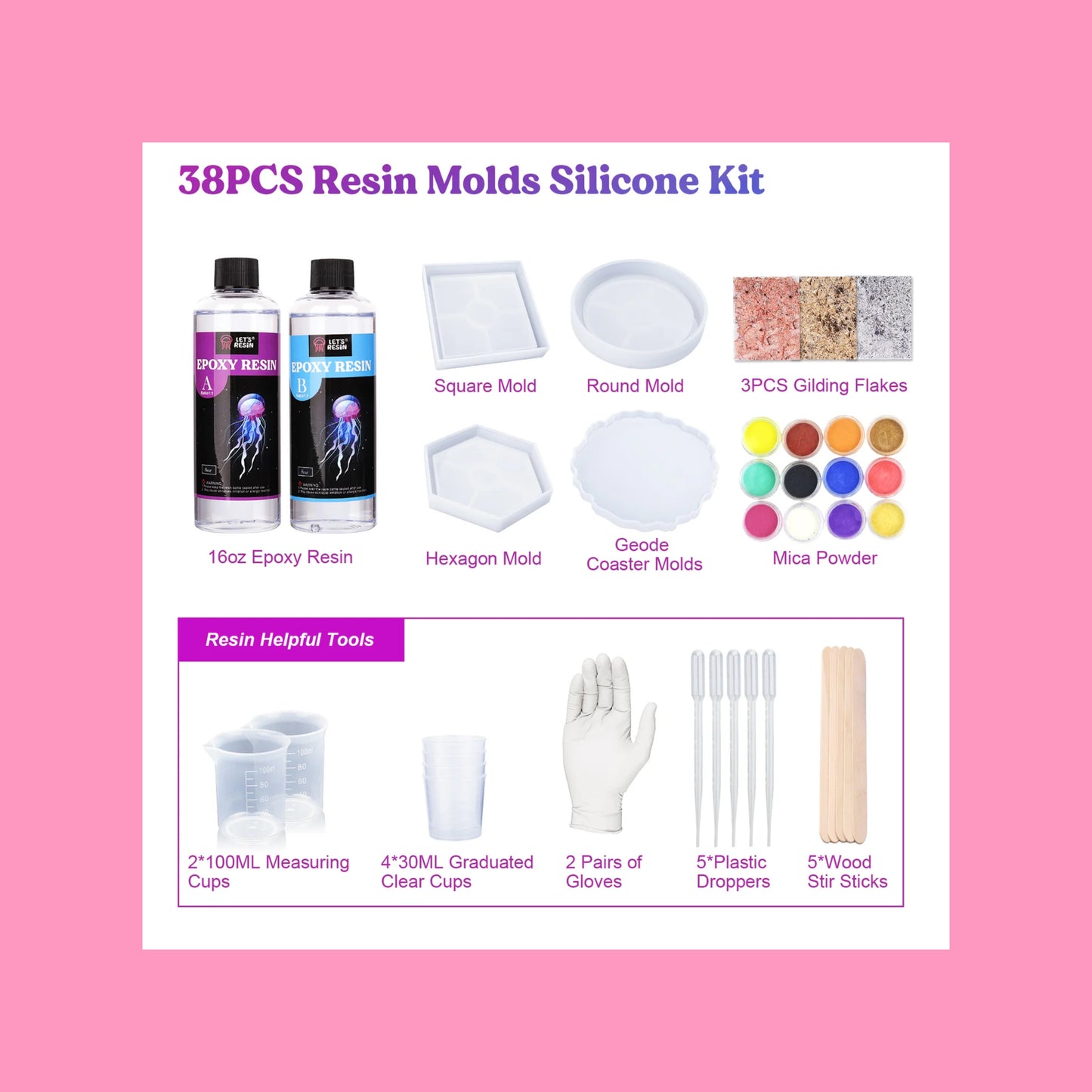 Epoxy resin kit for beginners