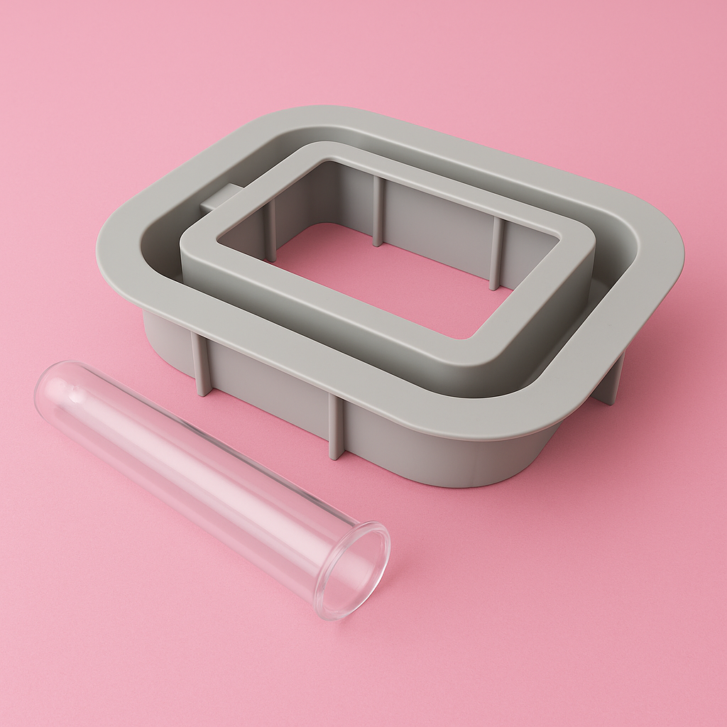 Silicone mold, rectangular vase