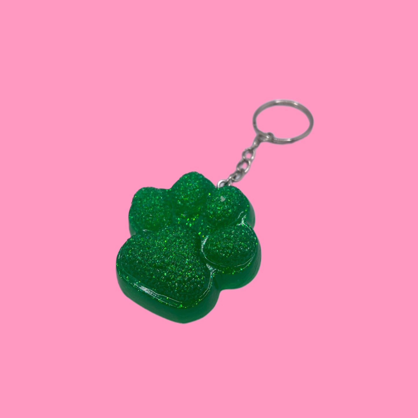 Porte-clé patte cristal