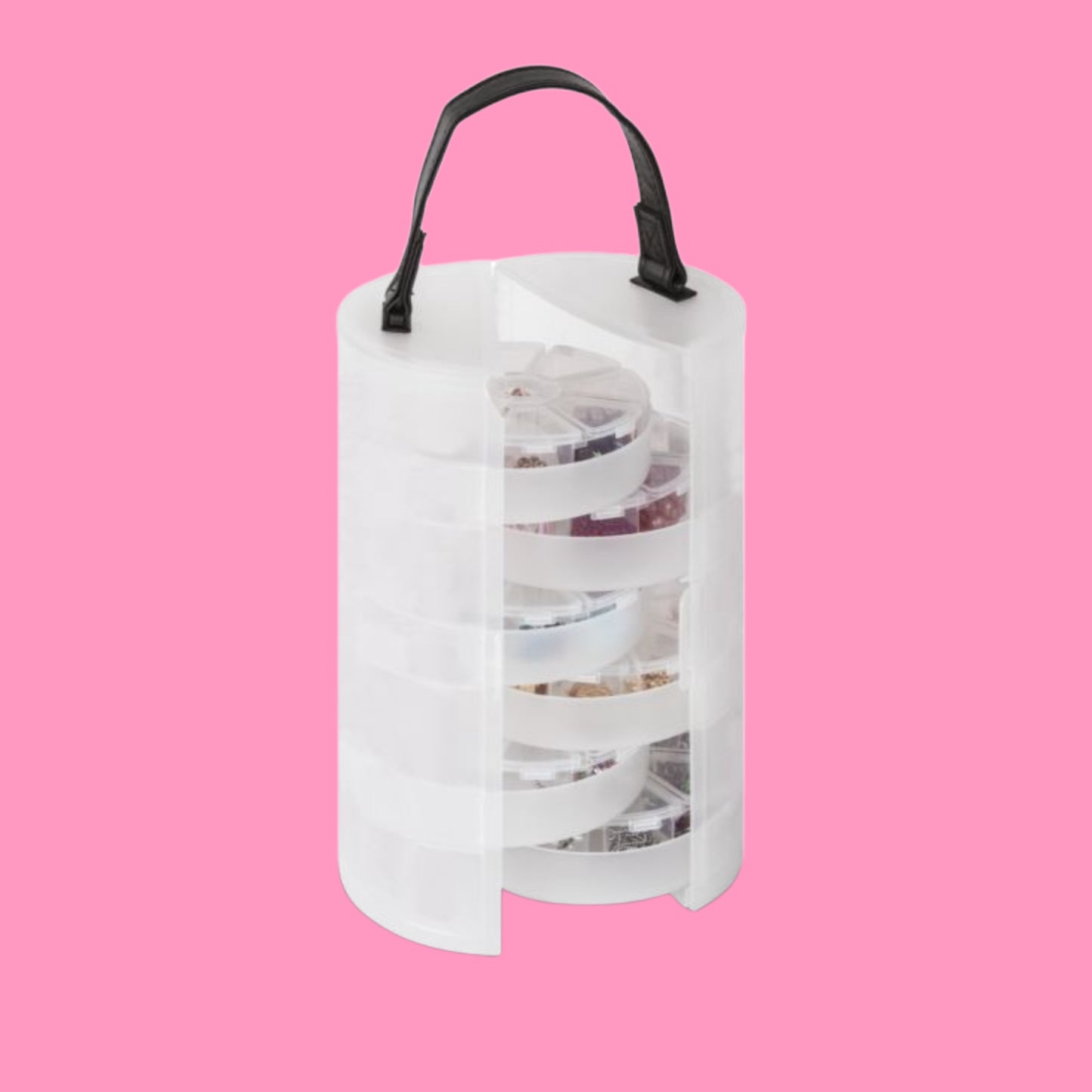 Round storage box with handle, ø13cm