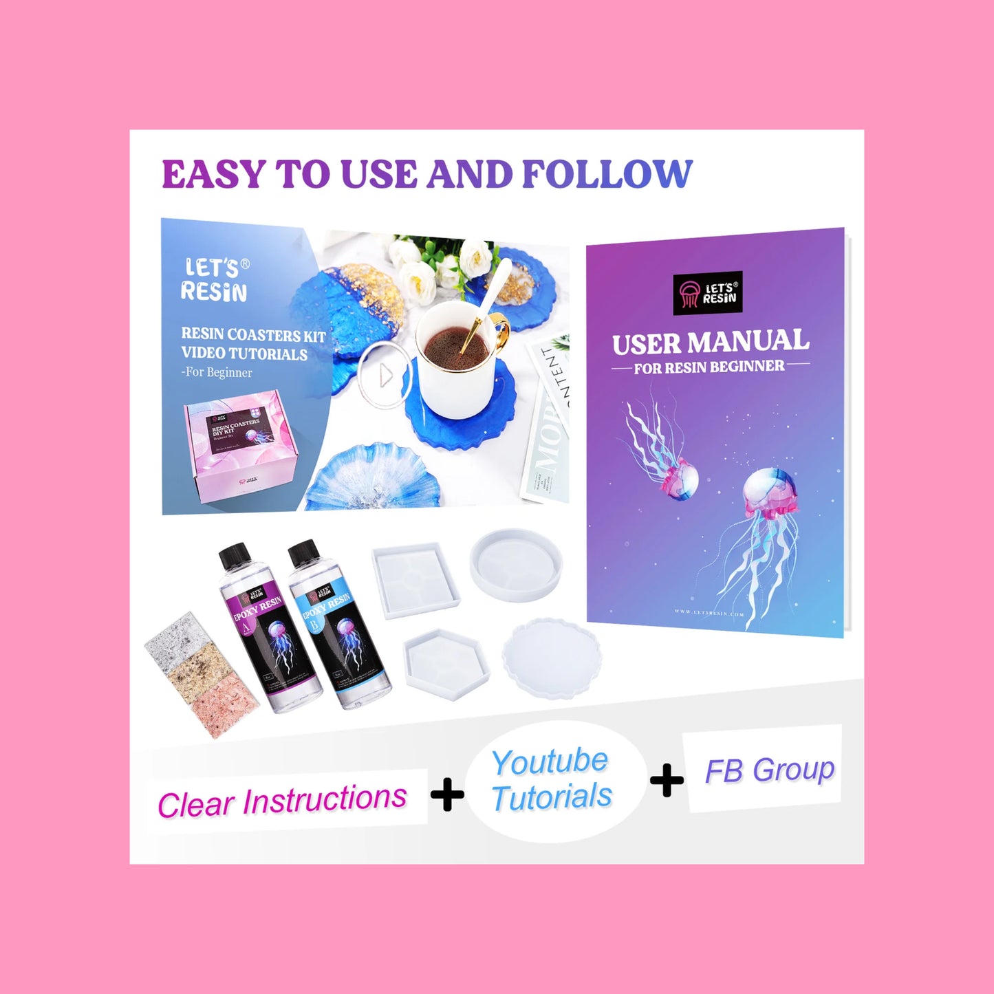 Epoxy resin kit for beginners
