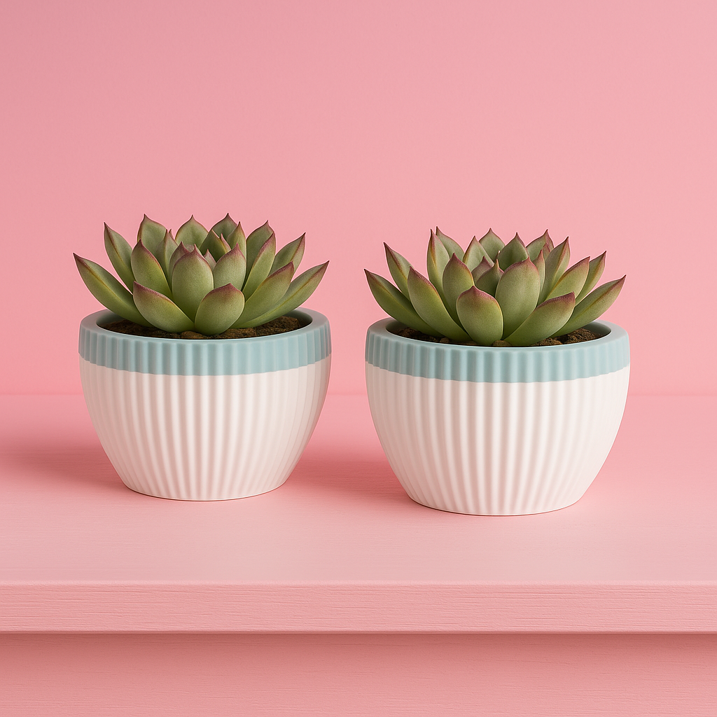 Decorative, ribbed silicone bowl mold