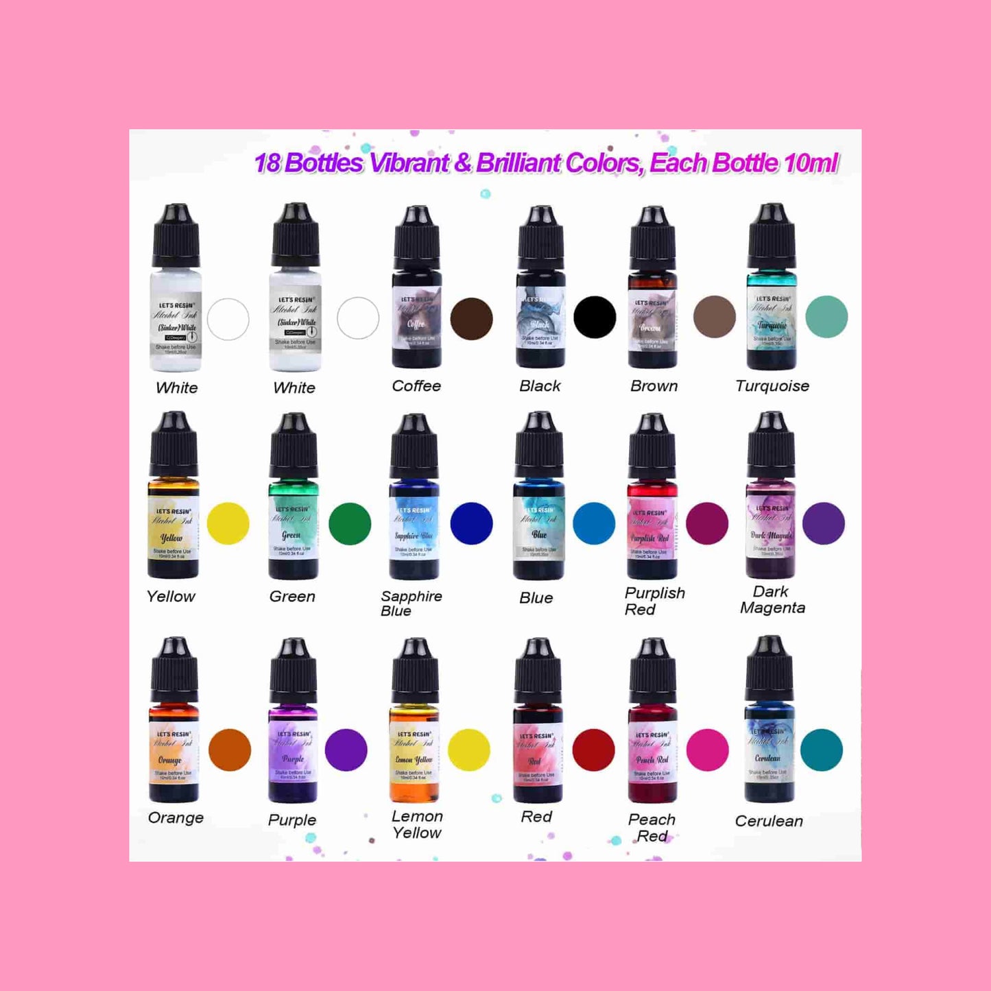 18 Alcohol Inks