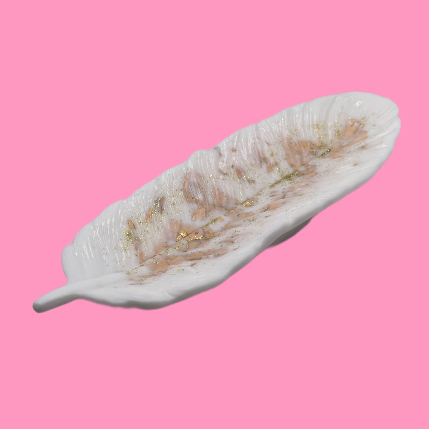 Plume Gold trinket box