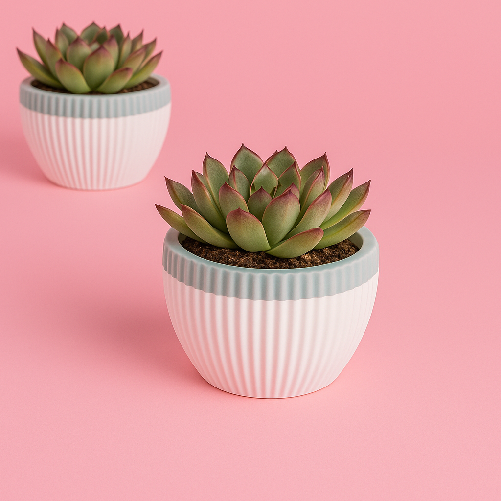 Decorative, ribbed silicone bowl mold