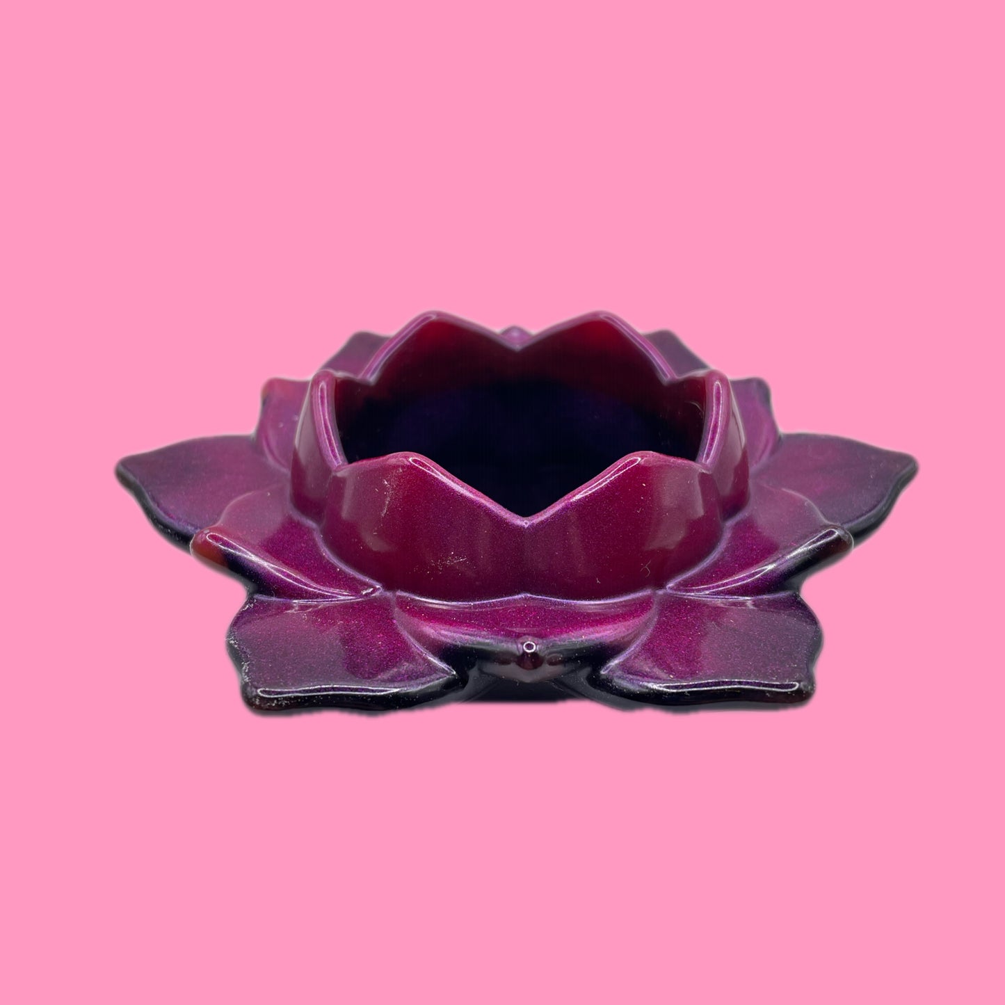 Purple Candle Holder