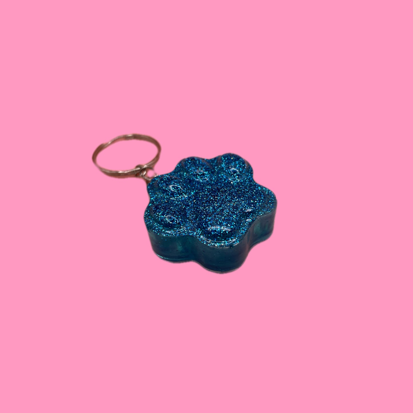 Patte blue glitter