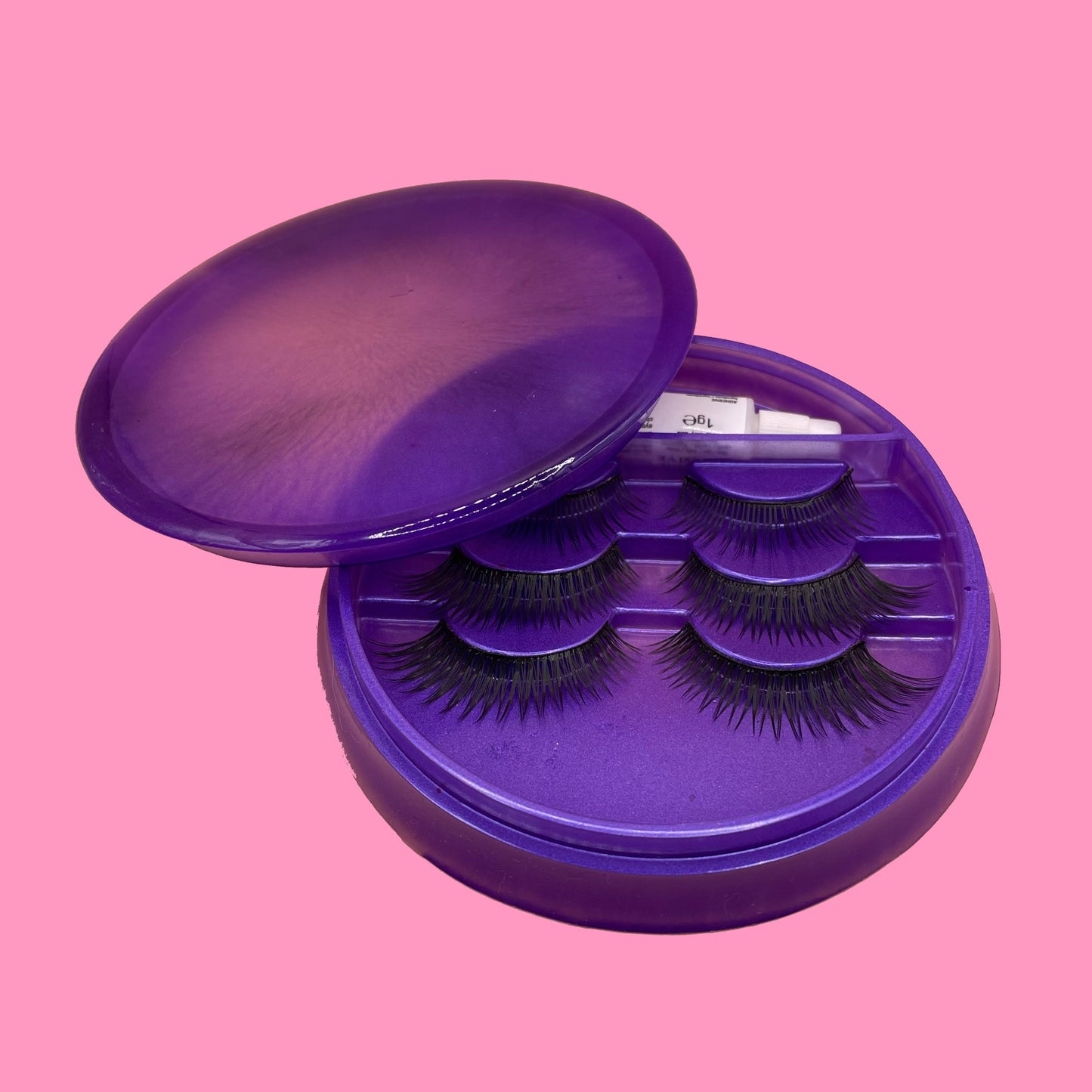 Purple eyelash box