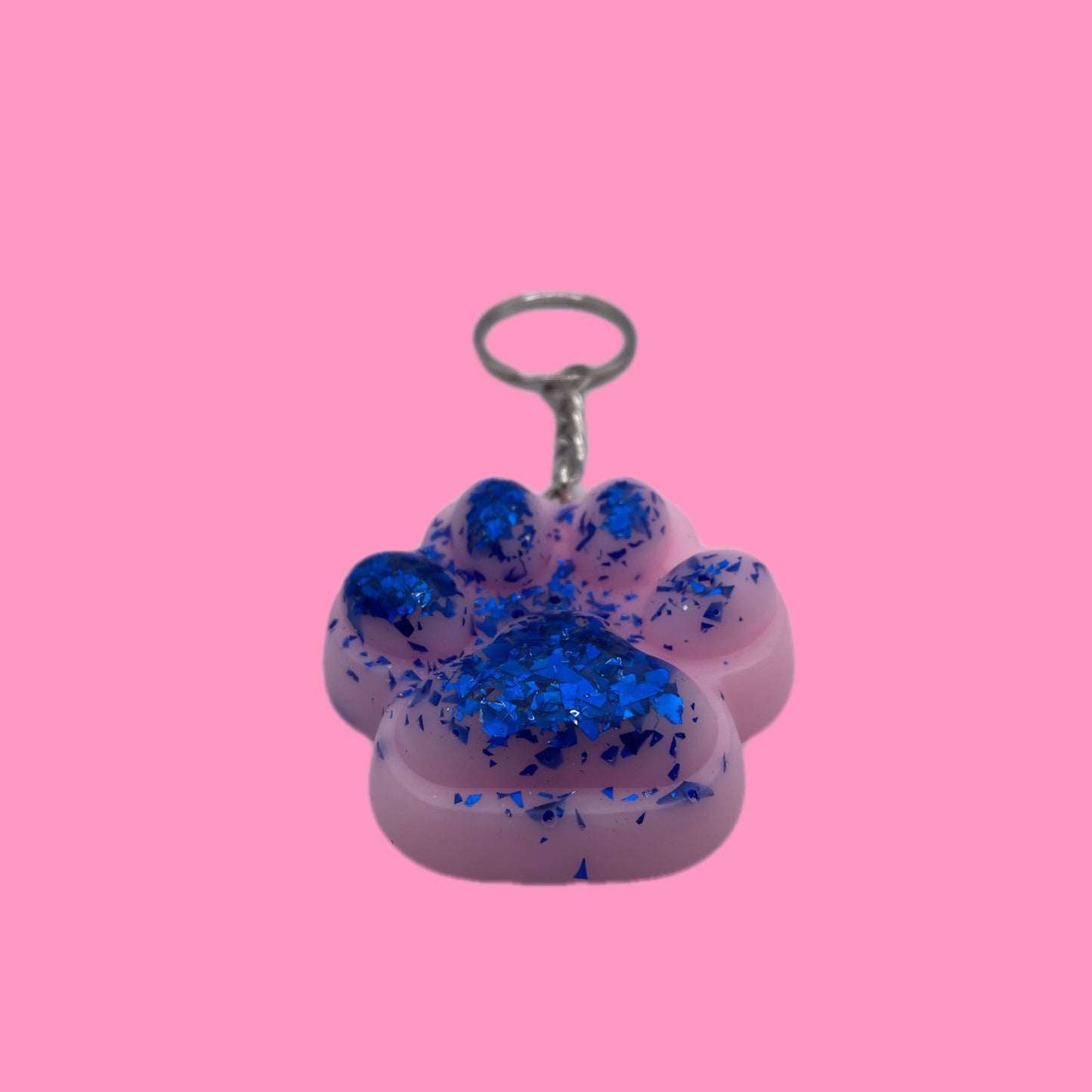 Grande patte rose et bleu