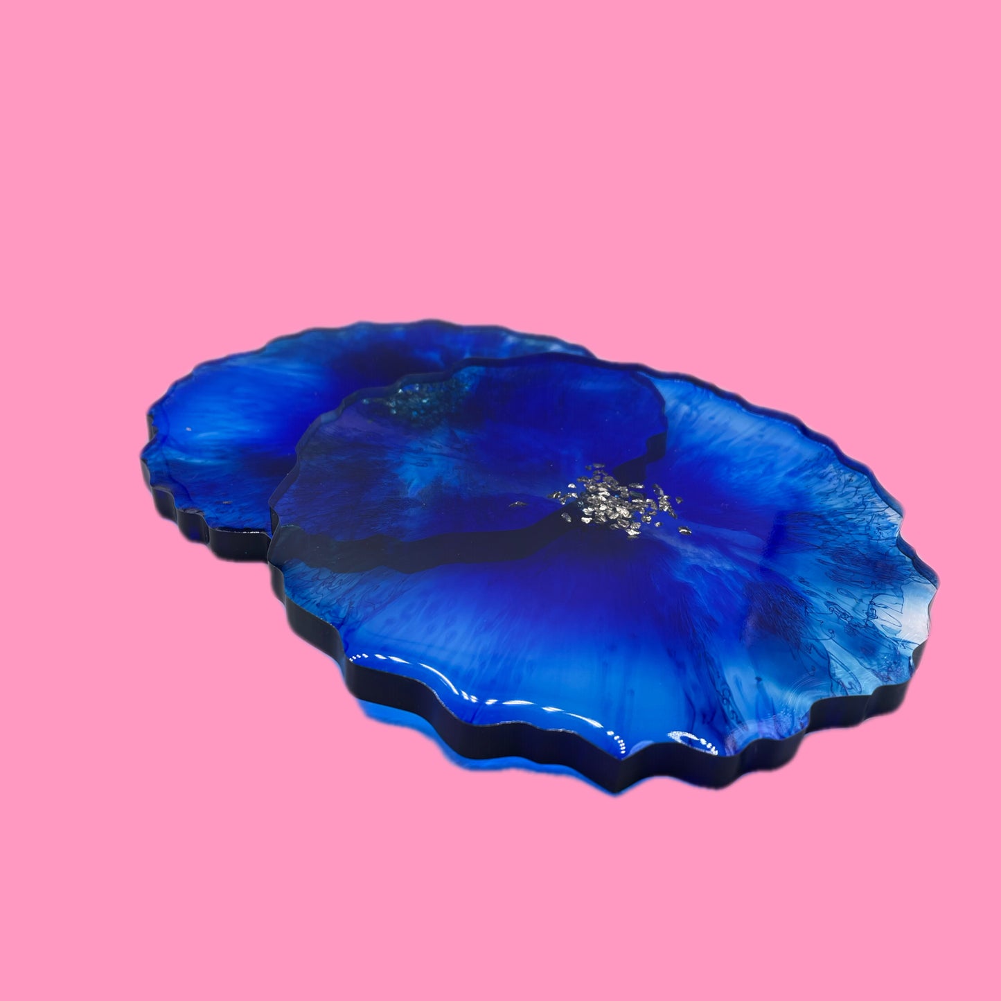 Blue coasters (set of 2)
