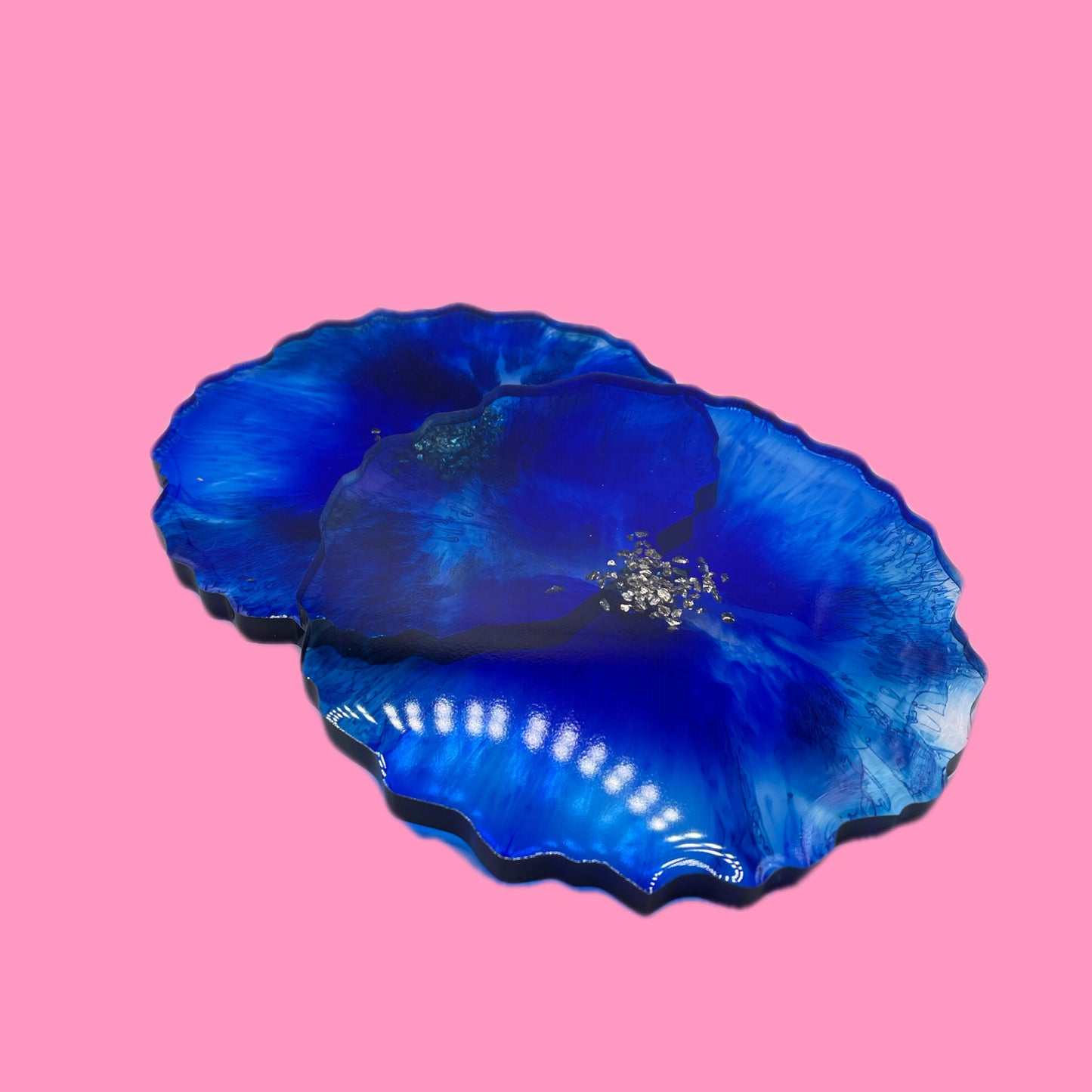 Blue coasters (set of 2)