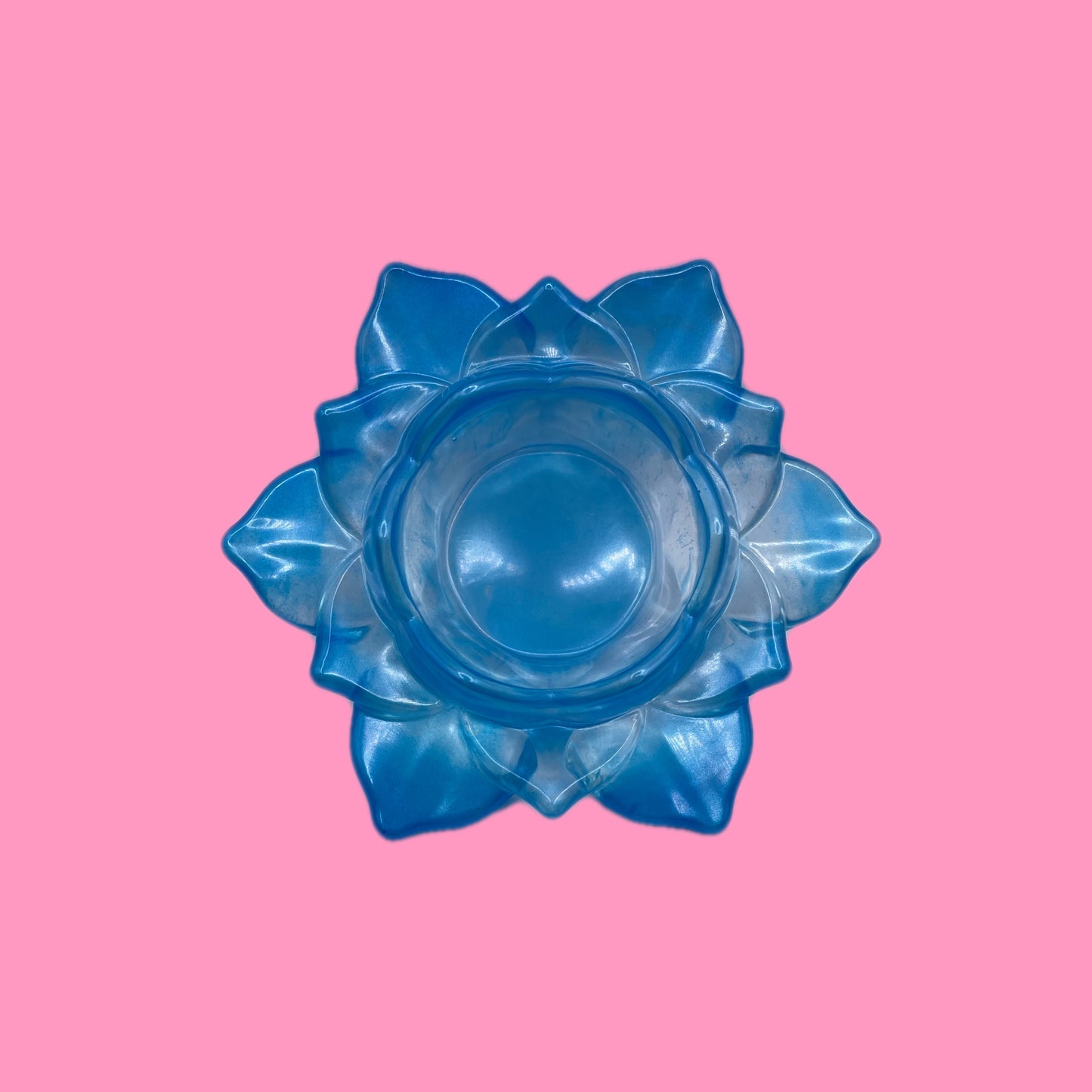 Blue Candle Holder