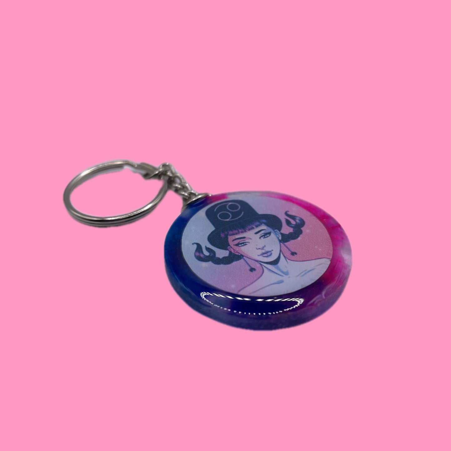 Signe astrologique rose et bleu