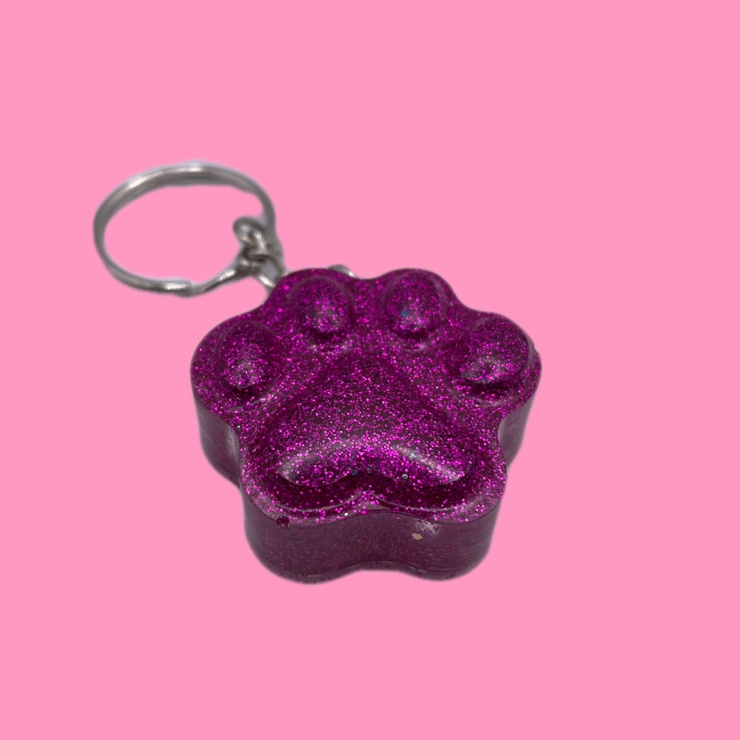 Patte pink glitter