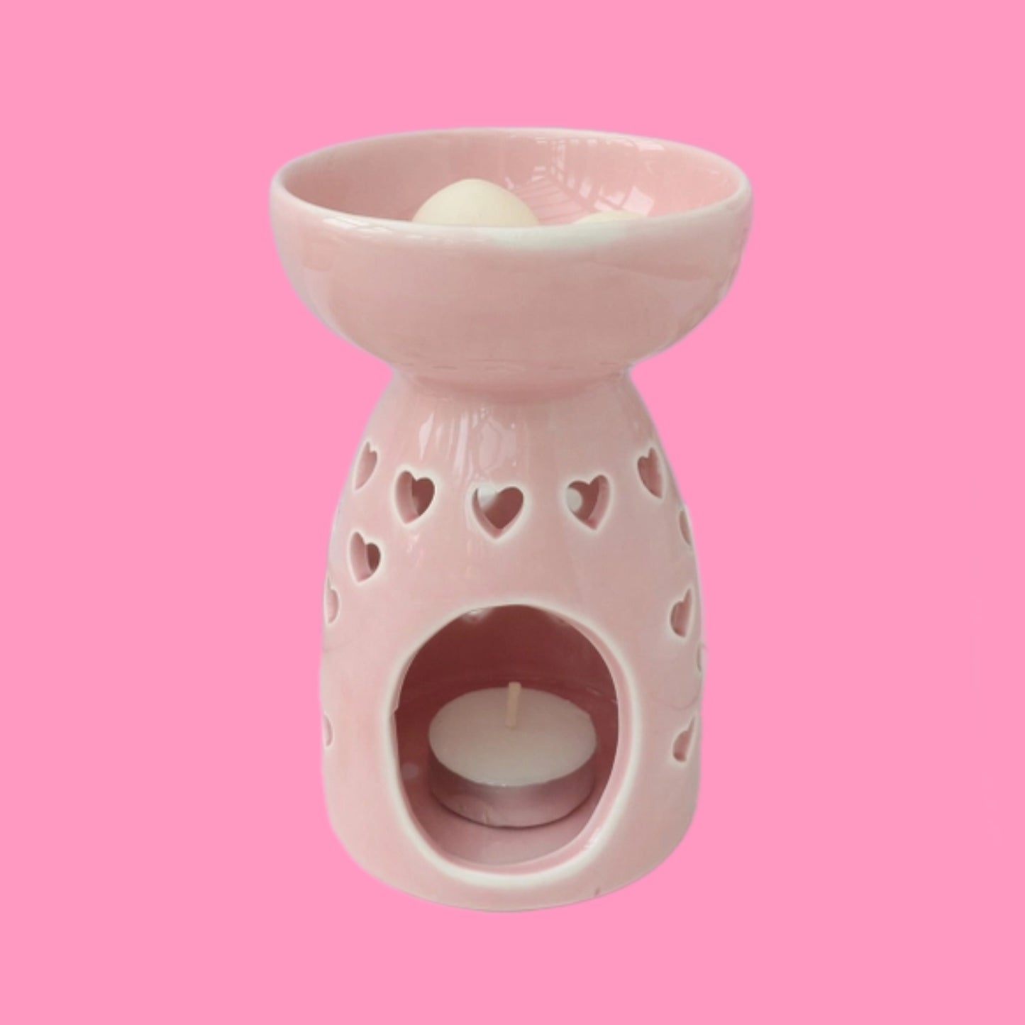 Deep Dish Hearts Burner - Rose