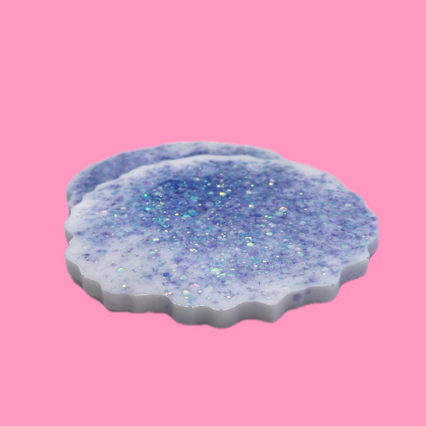 Glitter coasters (set of 2)