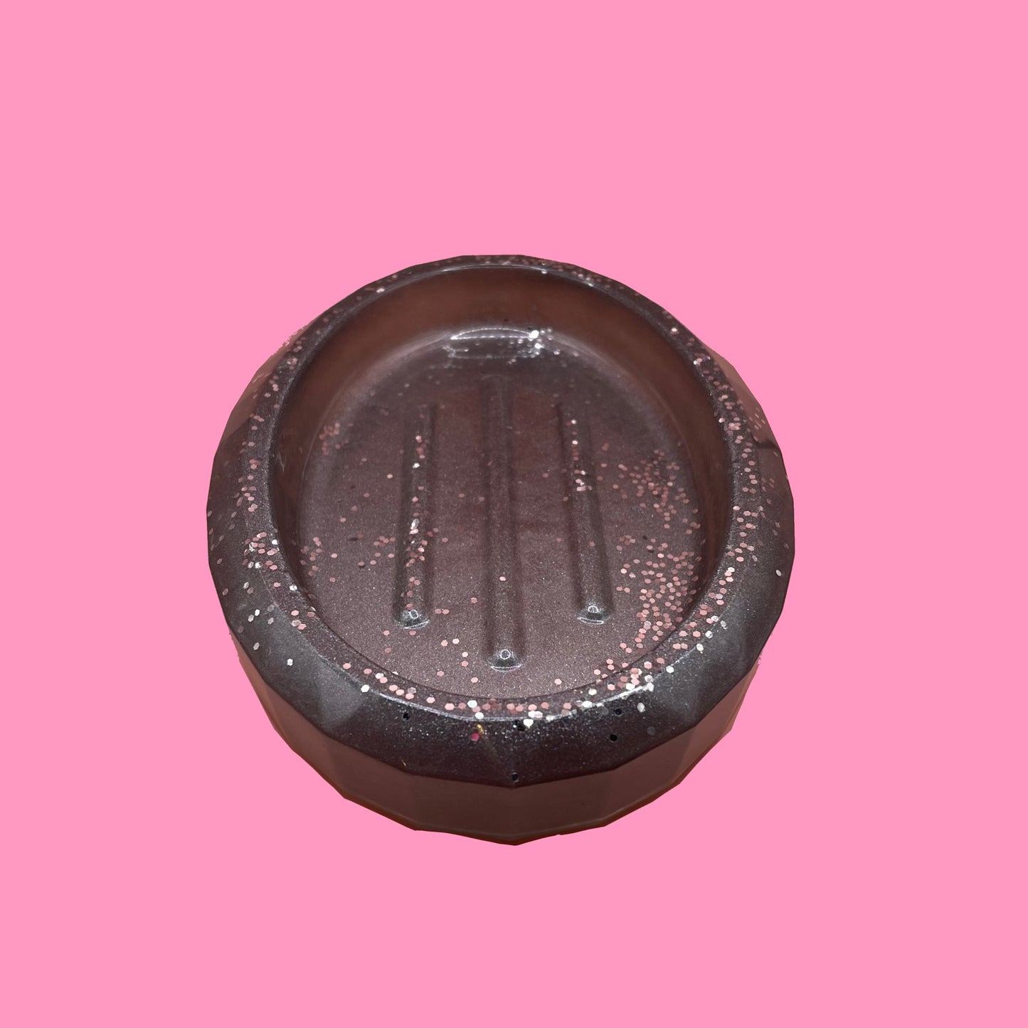 Grey soap dish
