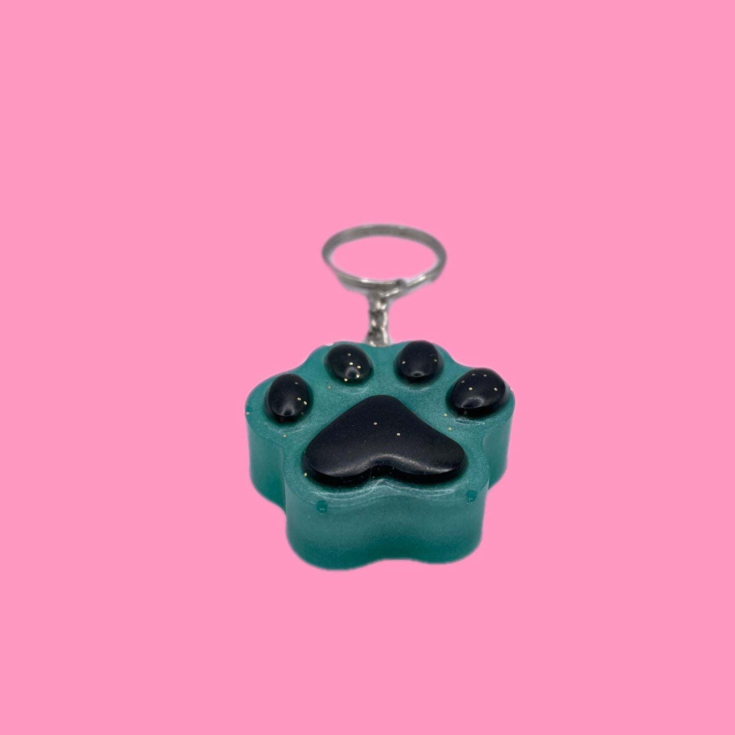 Patte turquoise et noir