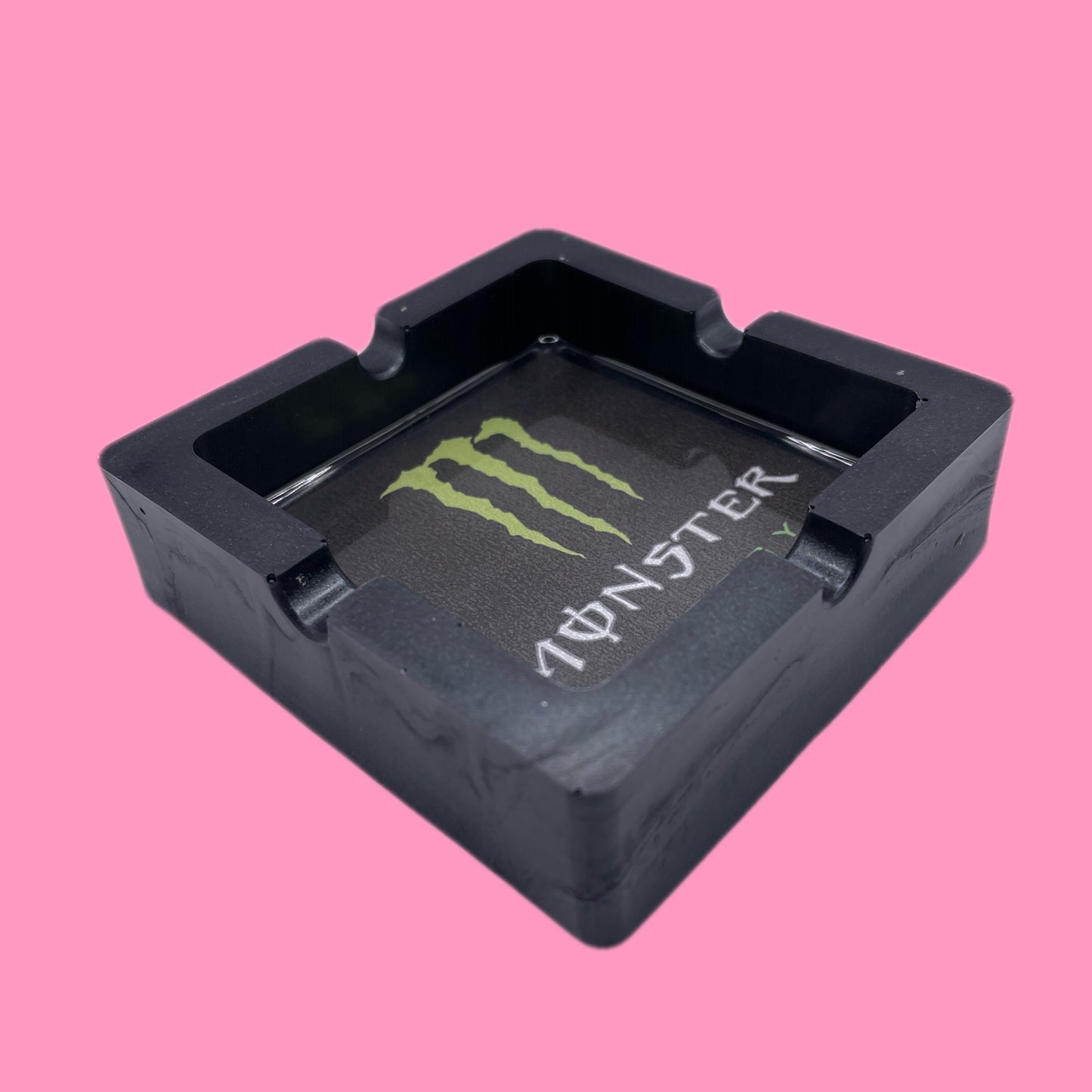 Monster black ashtray