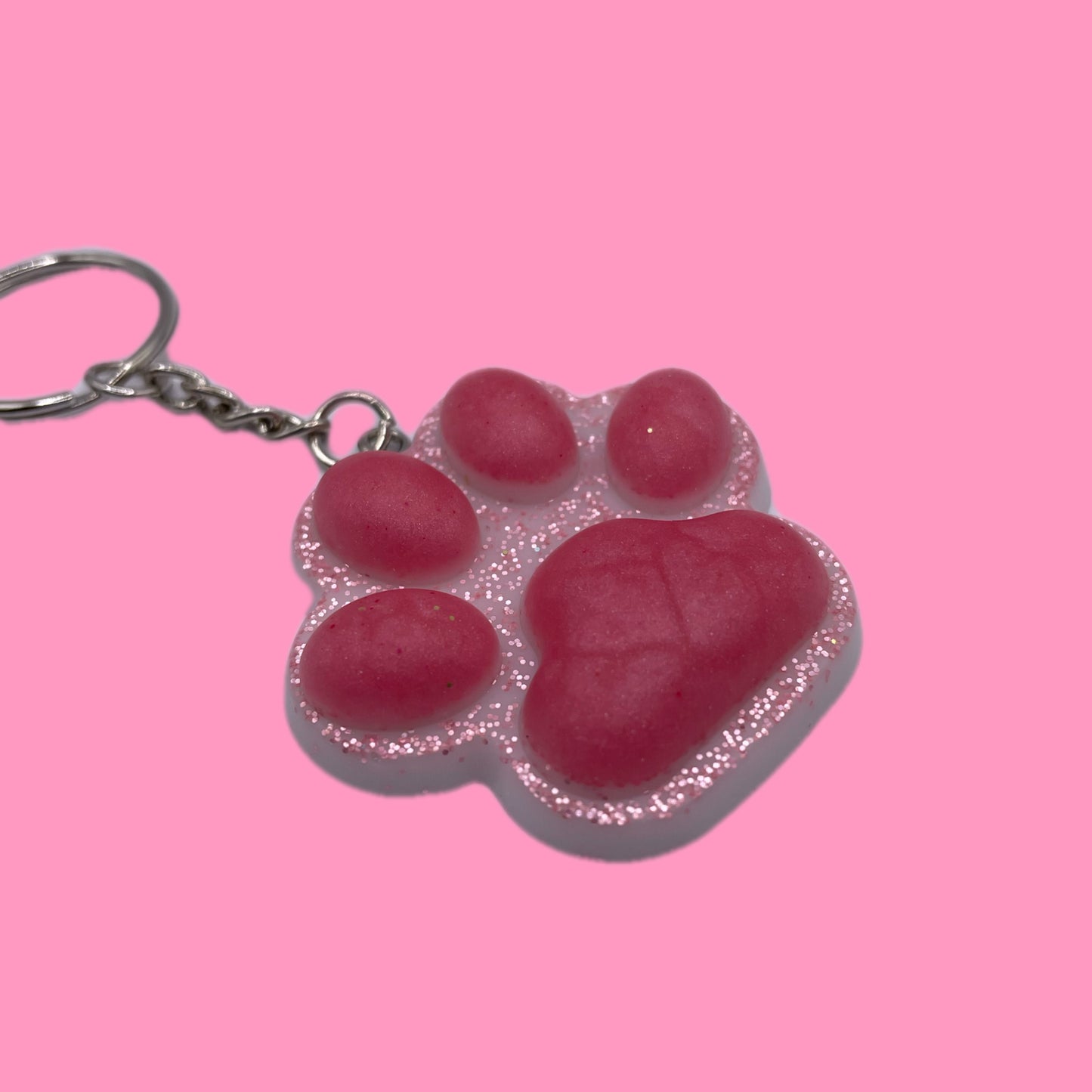 Grande patte paillette et rose