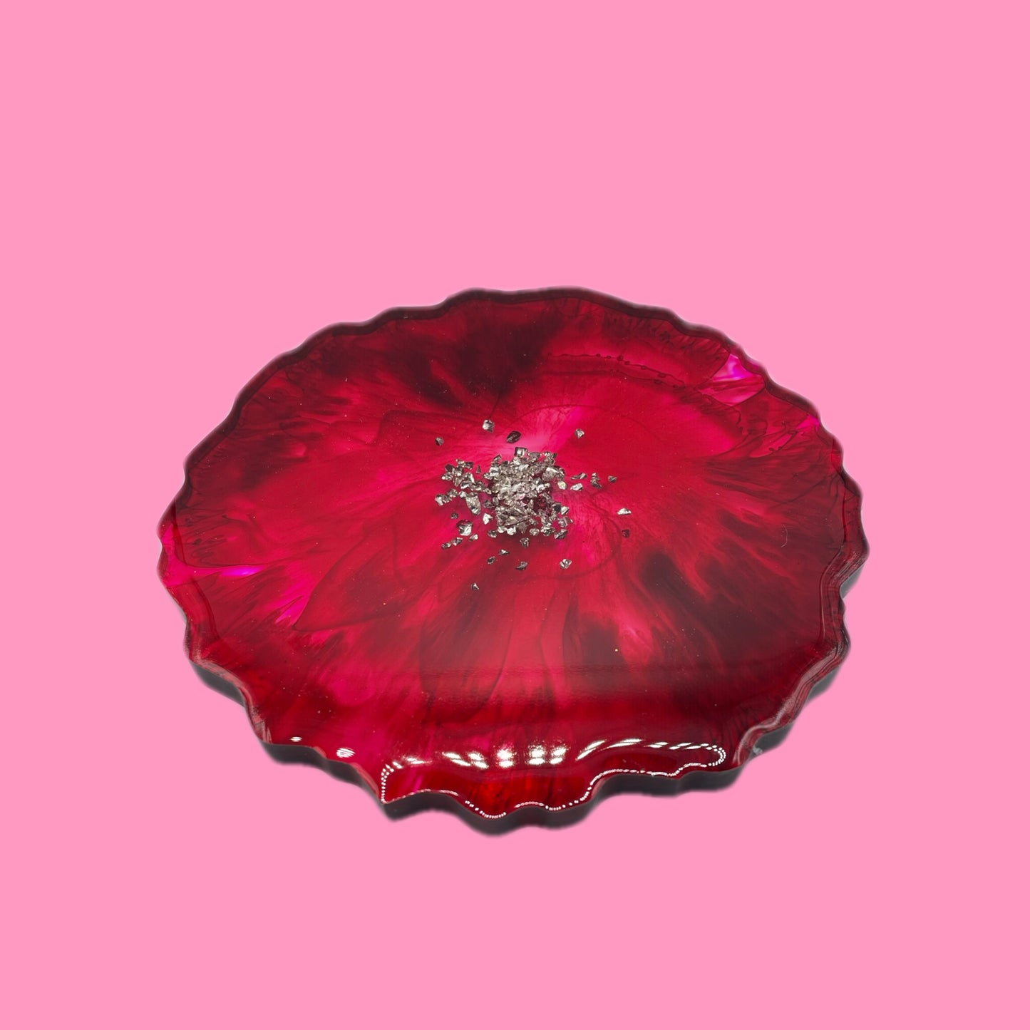 Red coasters (set of 2)