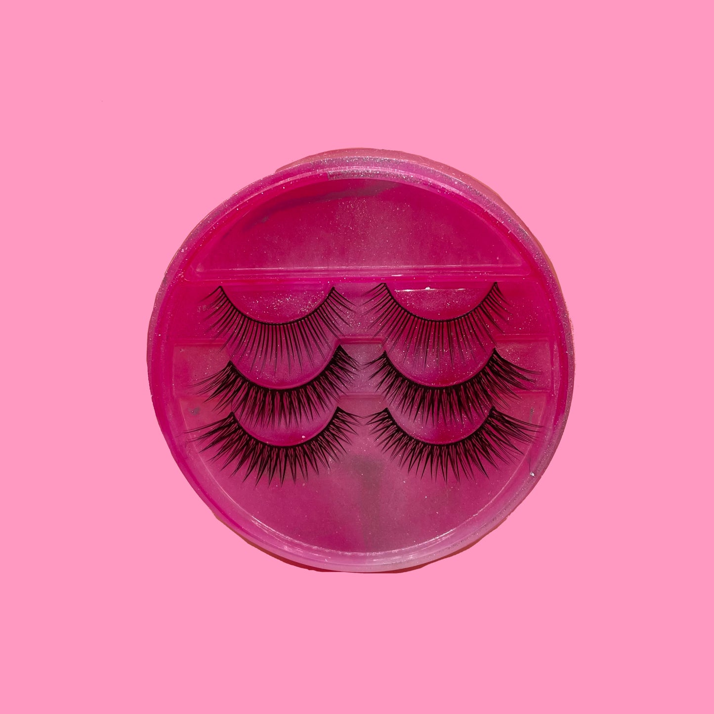 Pink eyelash box
