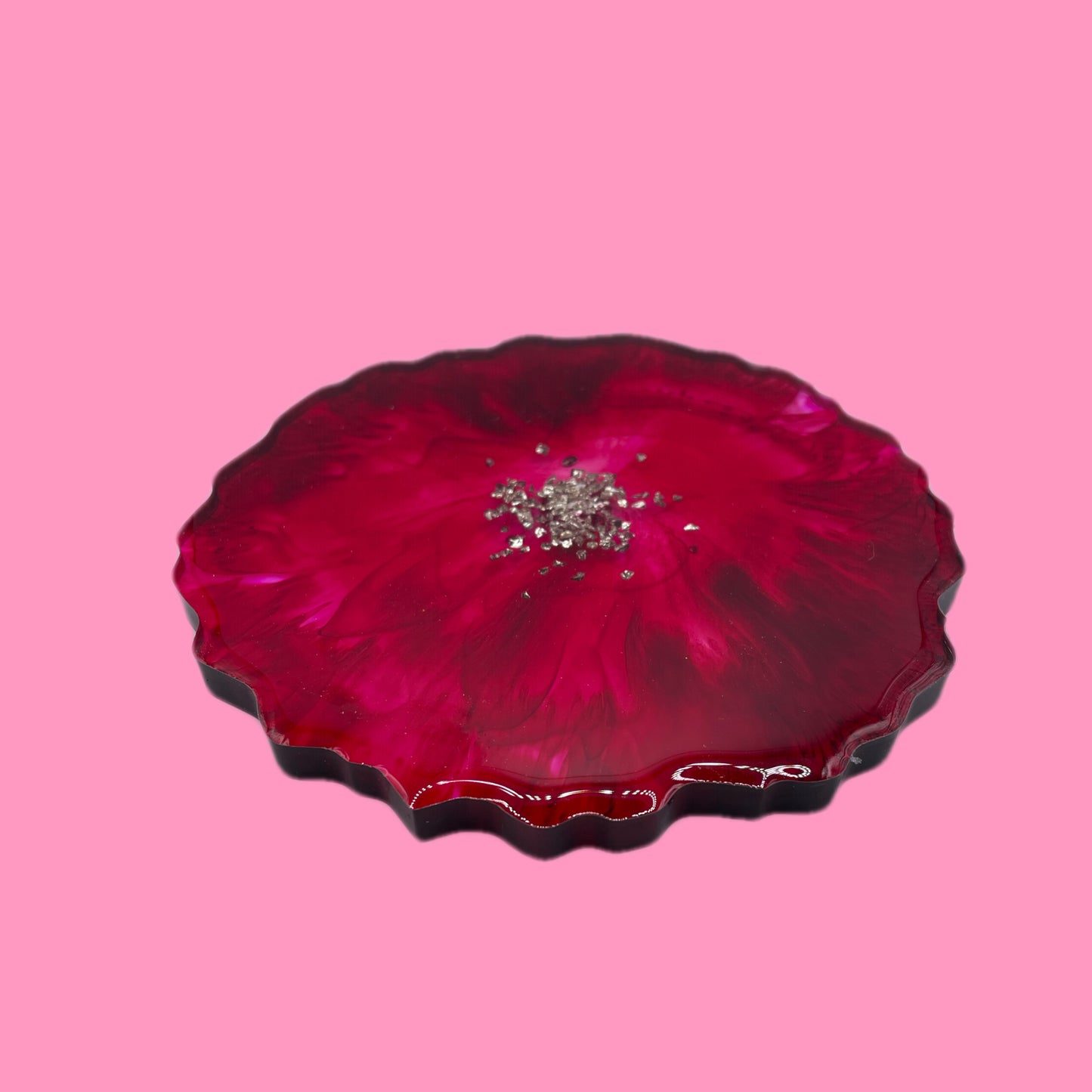 Red coasters (set of 2)