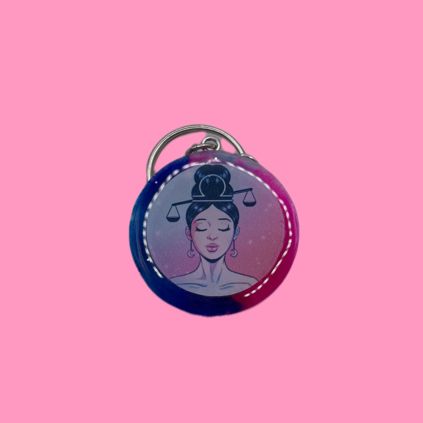 Signe astrologique rose et bleu