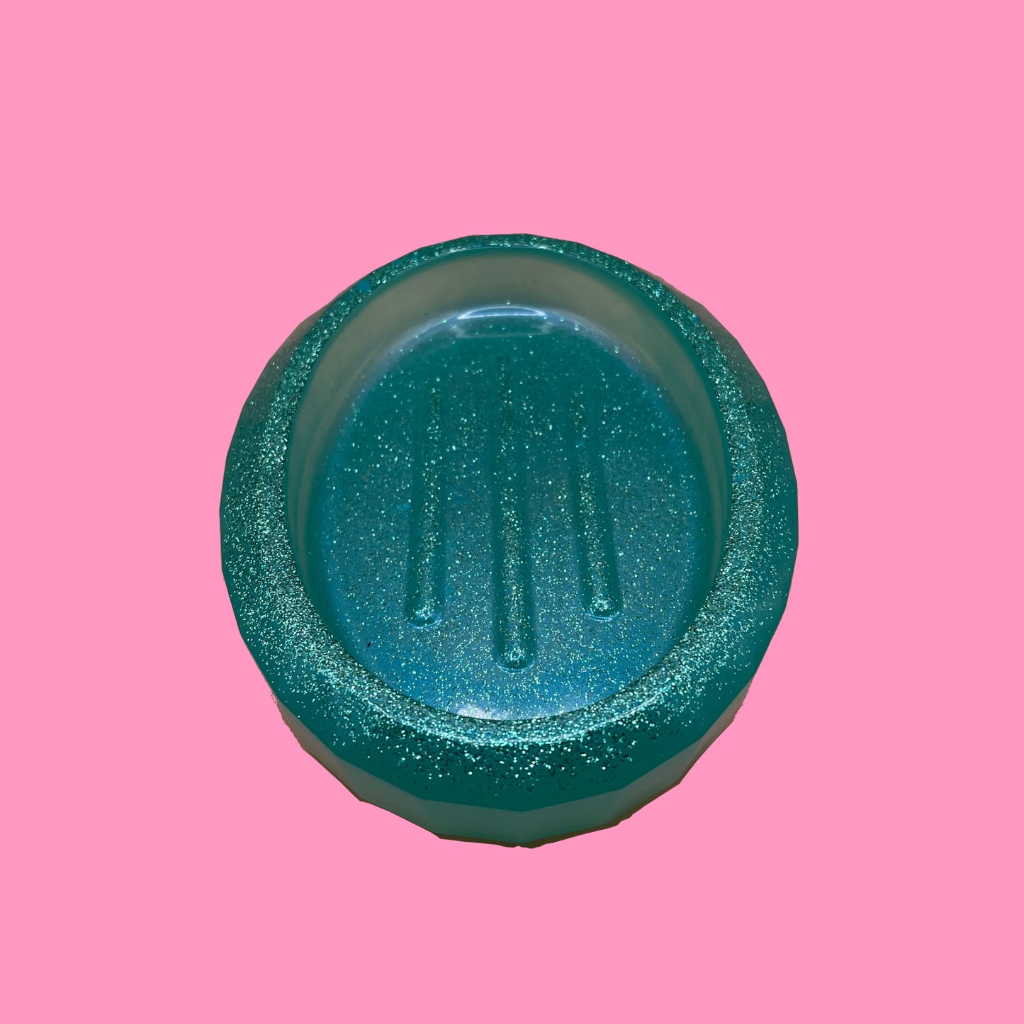 Turquoise soap dish