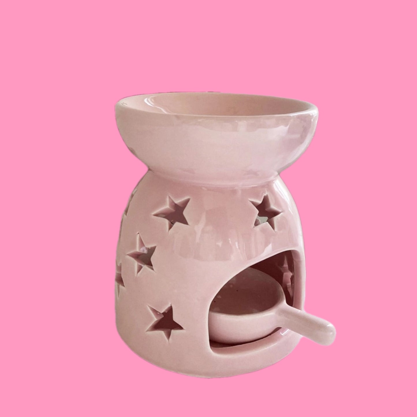 Star burner with candle warmer spoon - Rose