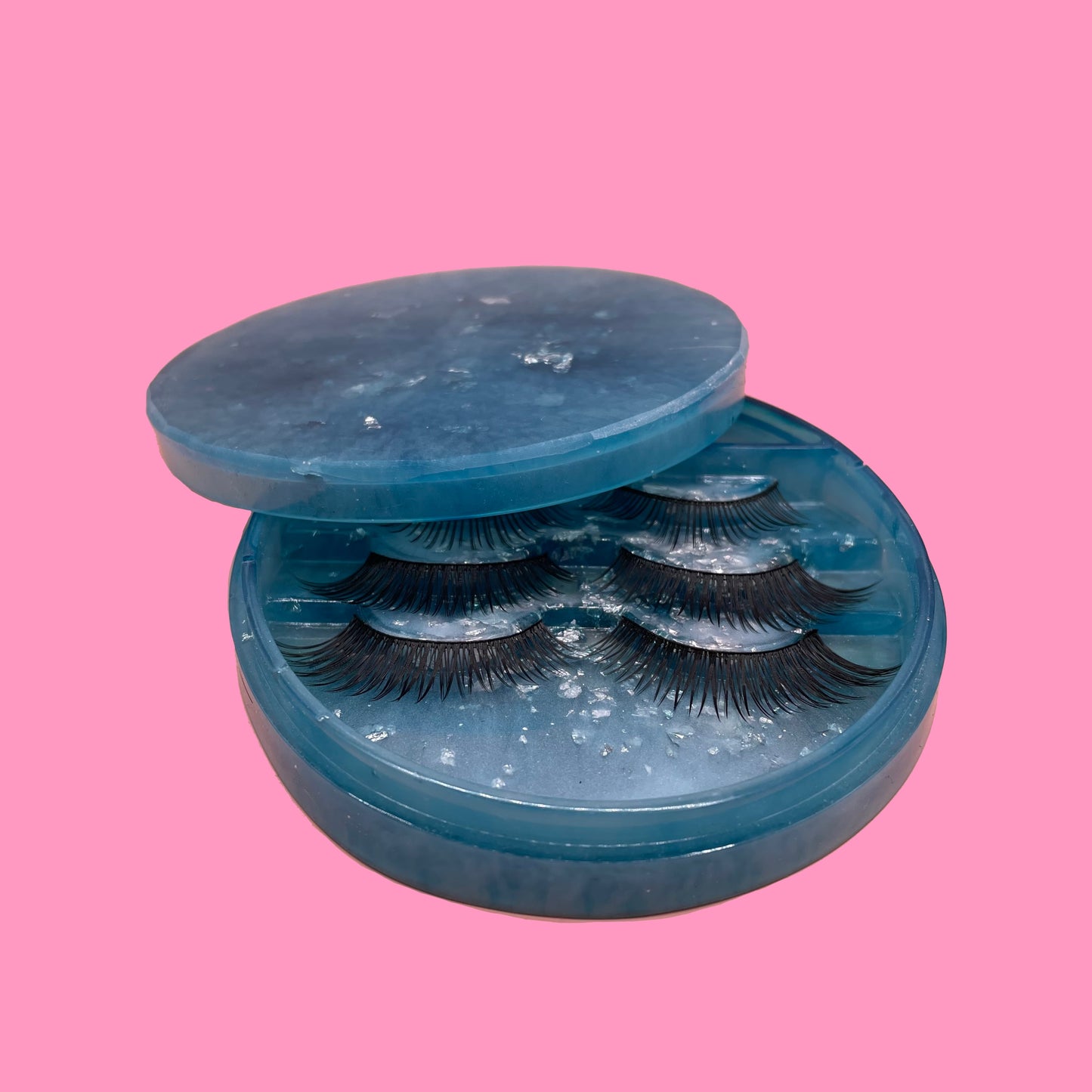 Blue eyelash box