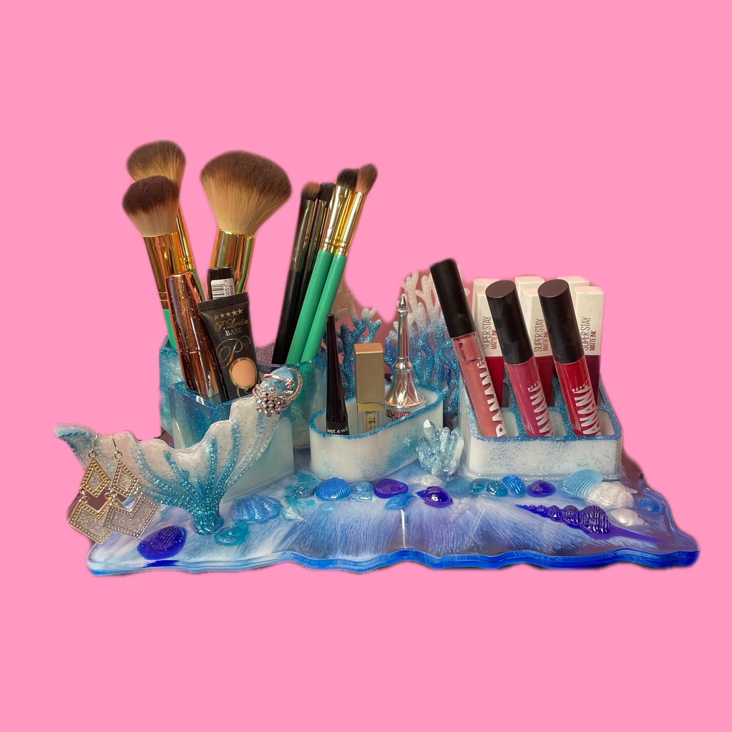 Makeup Tray Ocean Blue