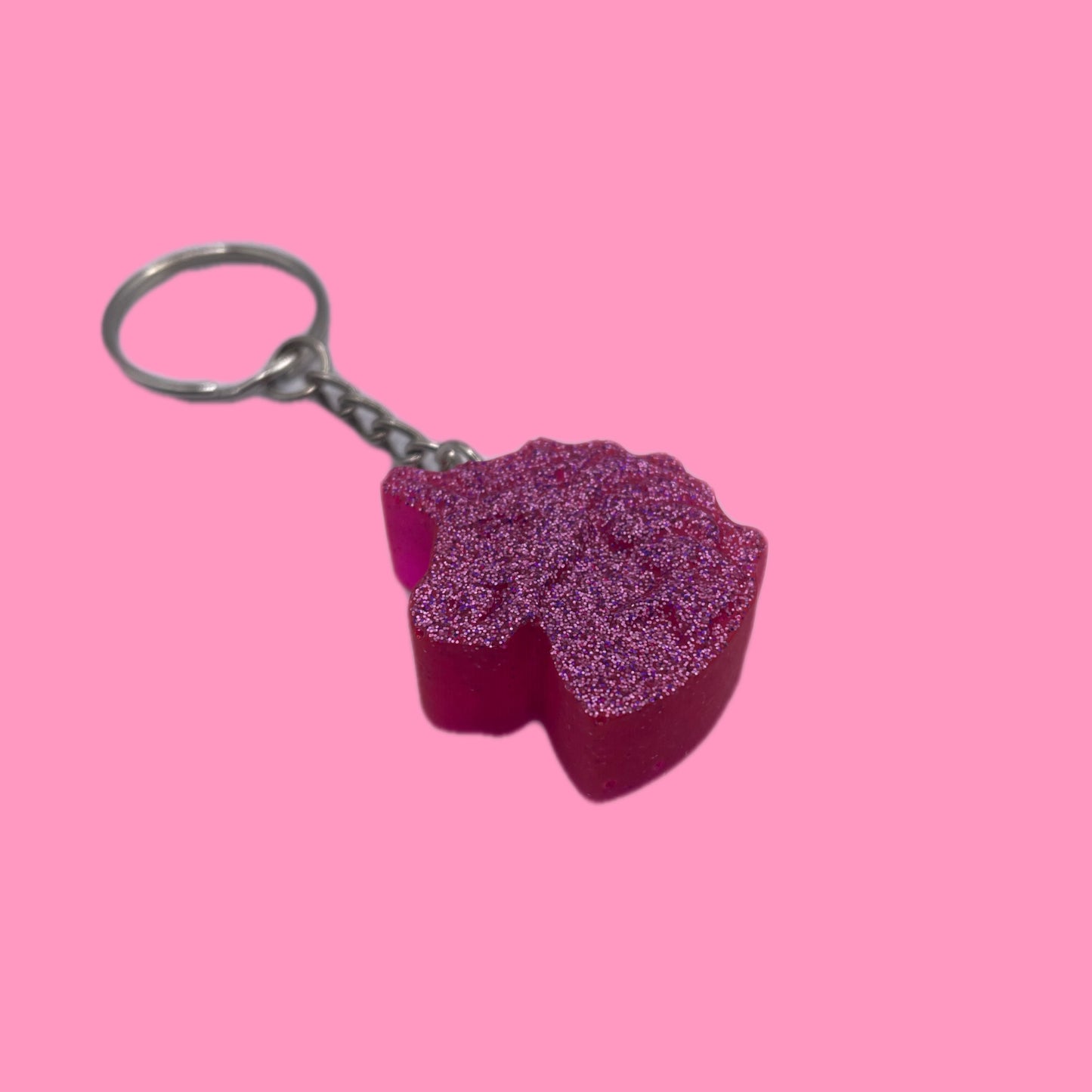 Pink Unicorn Keychain