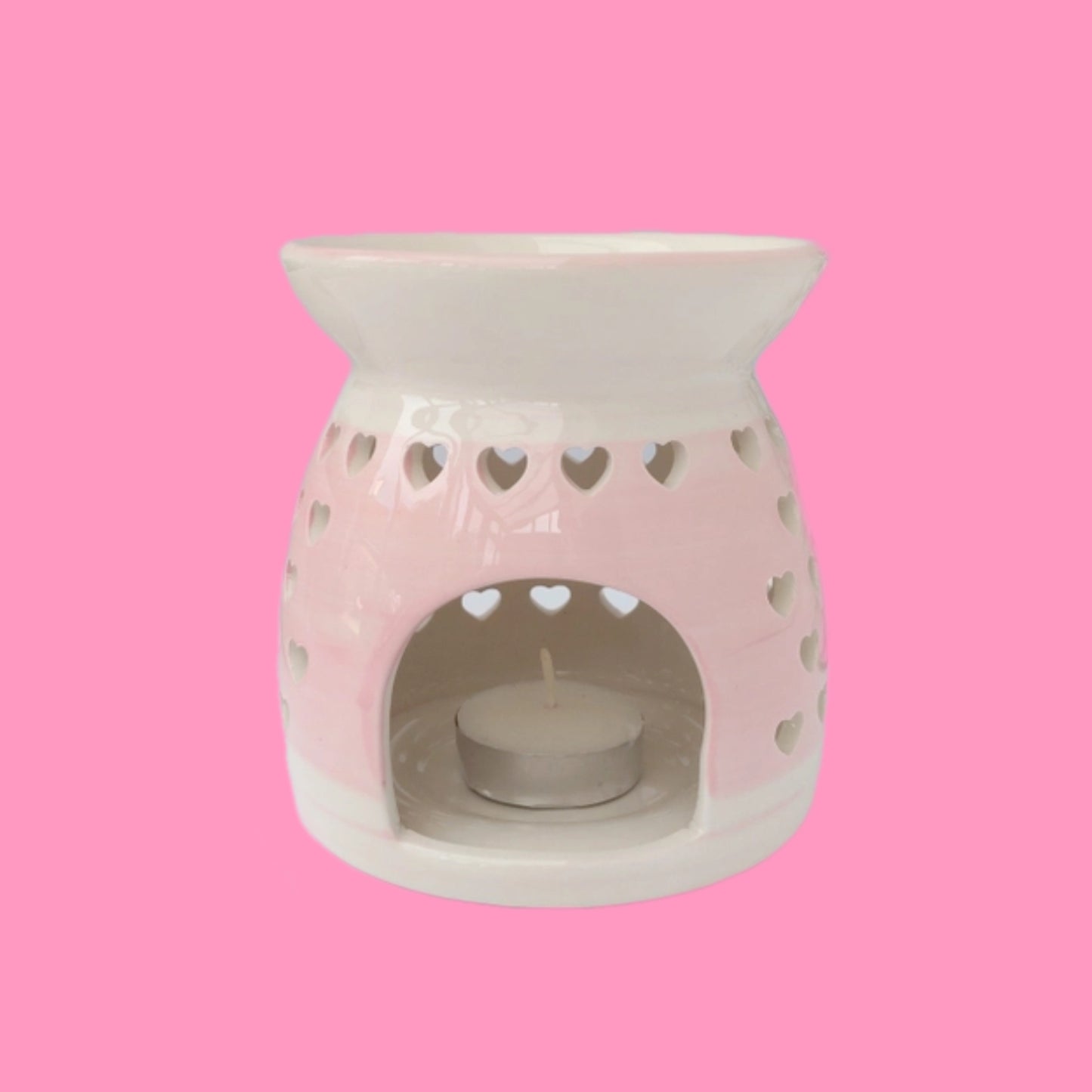 Heart Burner - Pink and white