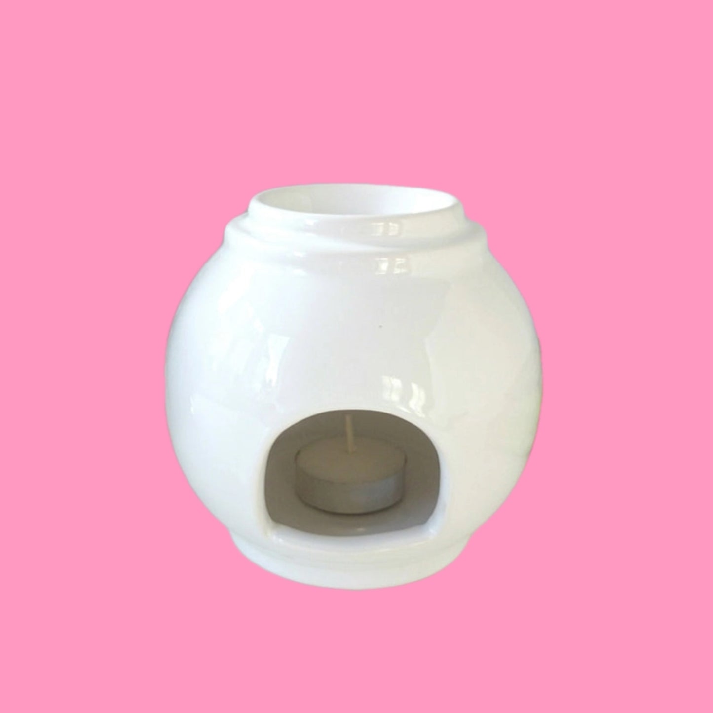 Round burner - White