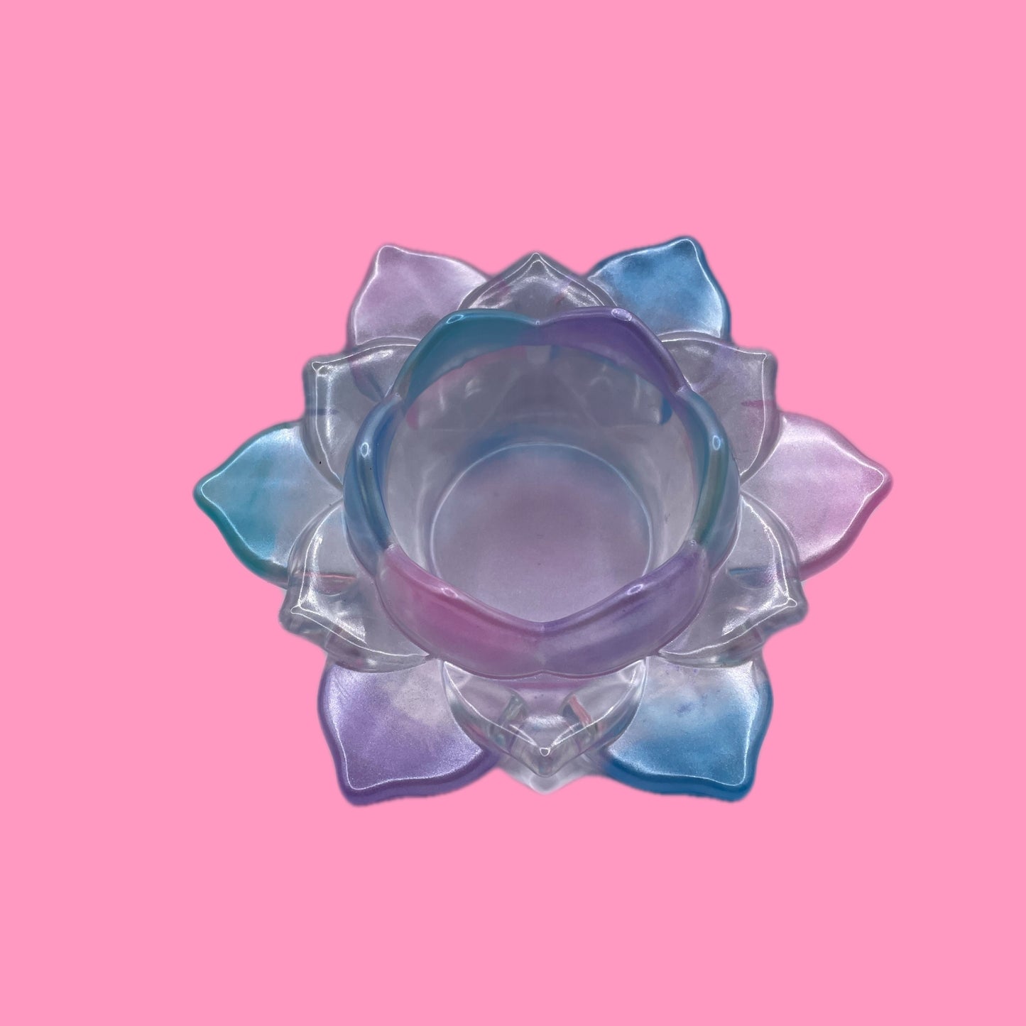 Pastel candle holder